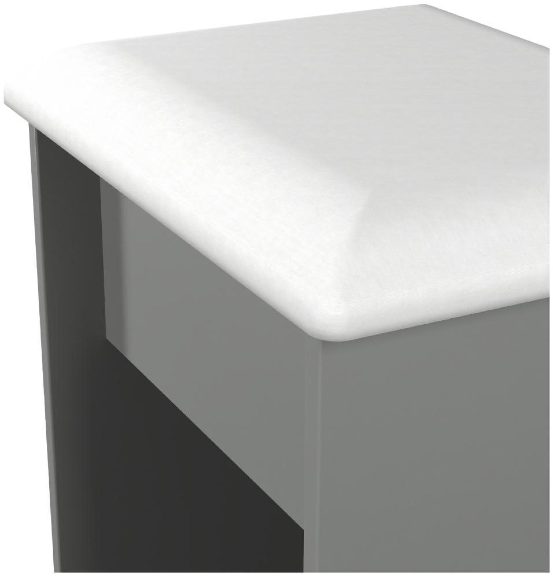 Product photograph of Norfolk Grey Padded Dressing Stool from Choice Furniture Superstore.