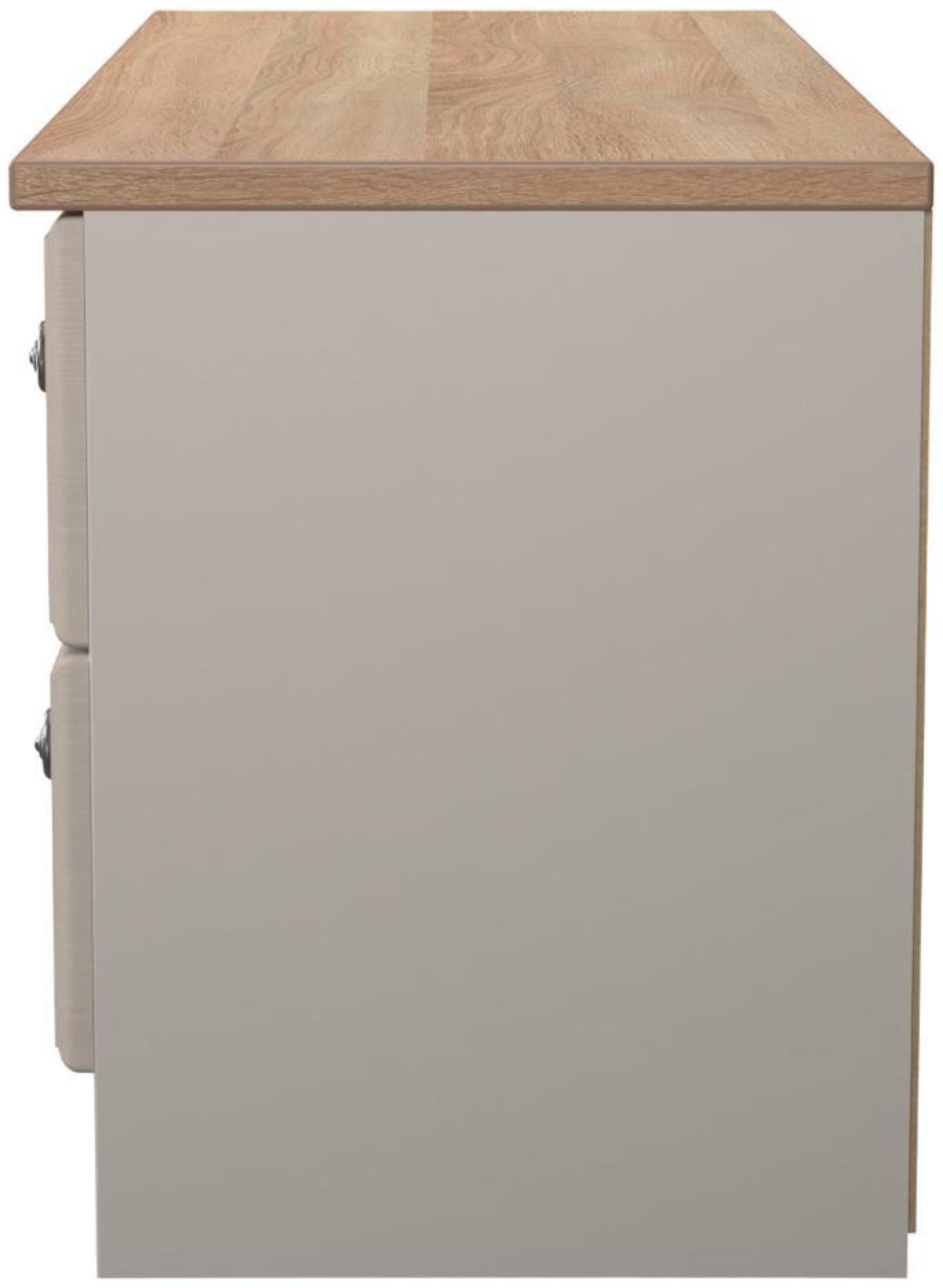 Product photograph of Norfolk Cashmere And Oak Effect Bed Box from Choice Furniture Superstore.