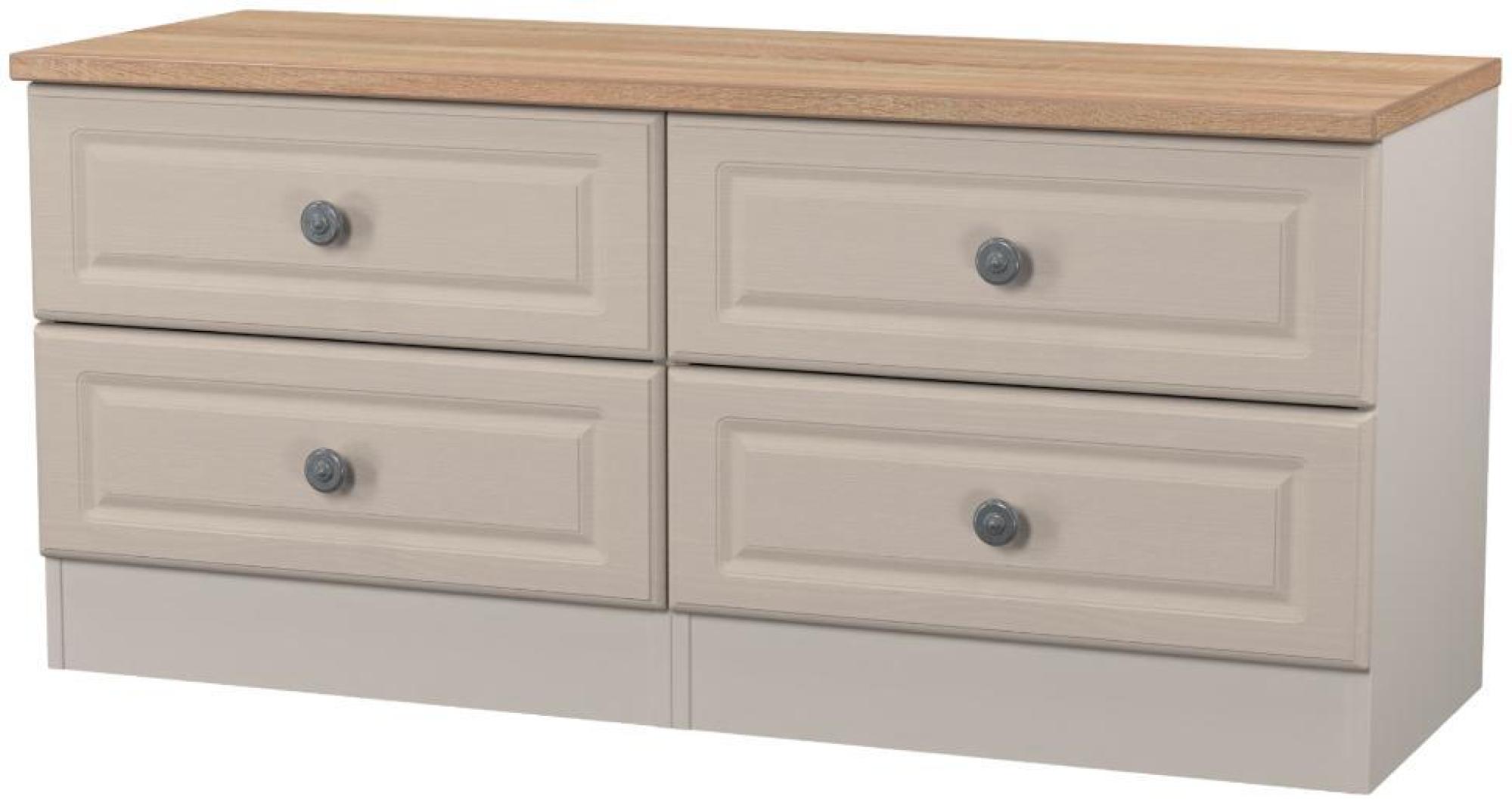 Product photograph of Norfolk Cashmere And Oak Effect Bed Box from Choice Furniture Superstore.