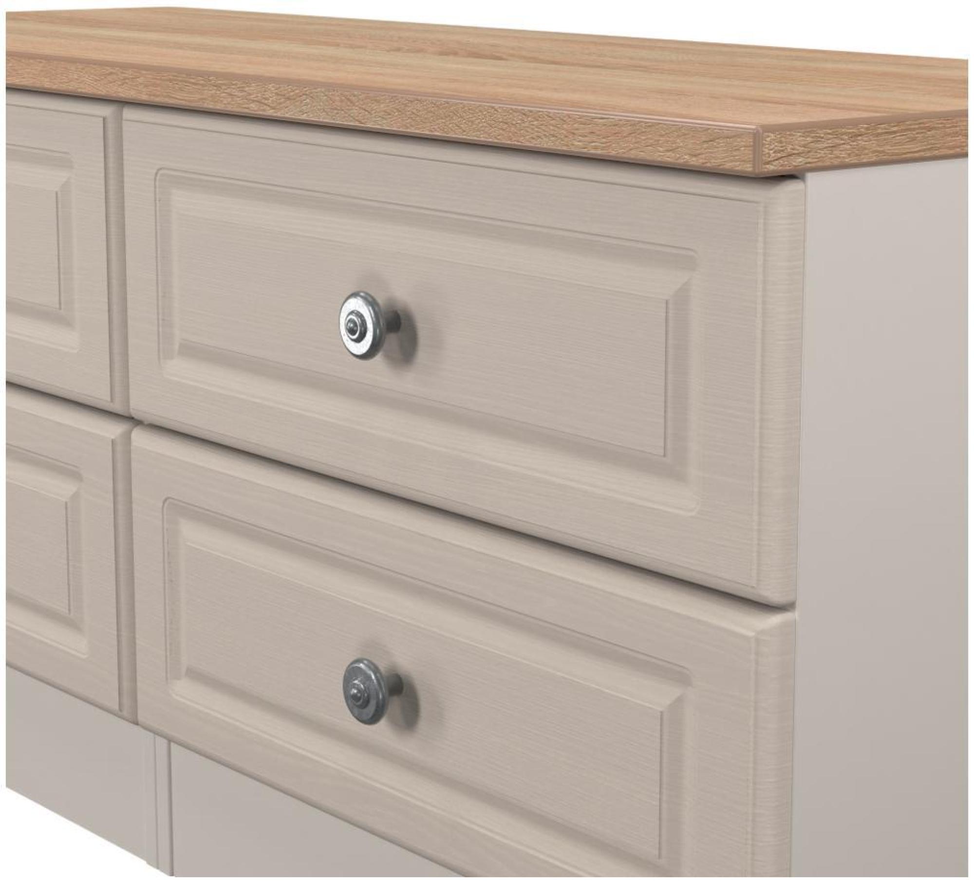 Product photograph of Norfolk Cashmere And Oak Effect Bed Box from Choice Furniture Superstore.
