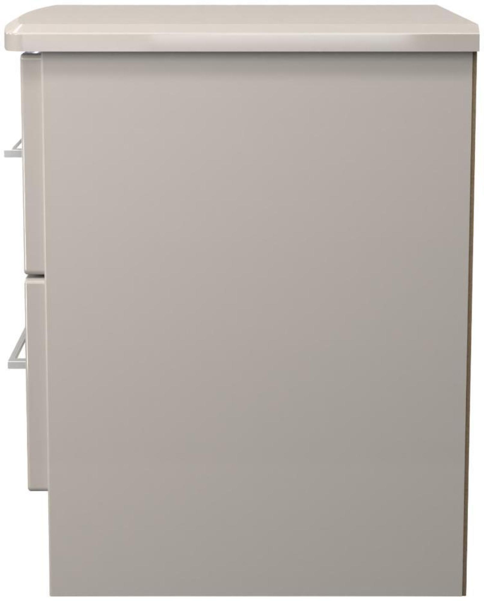 Product photograph of Paris Cashmere 2 Drawer Bedside Cabinet from Choice Furniture Superstore.
