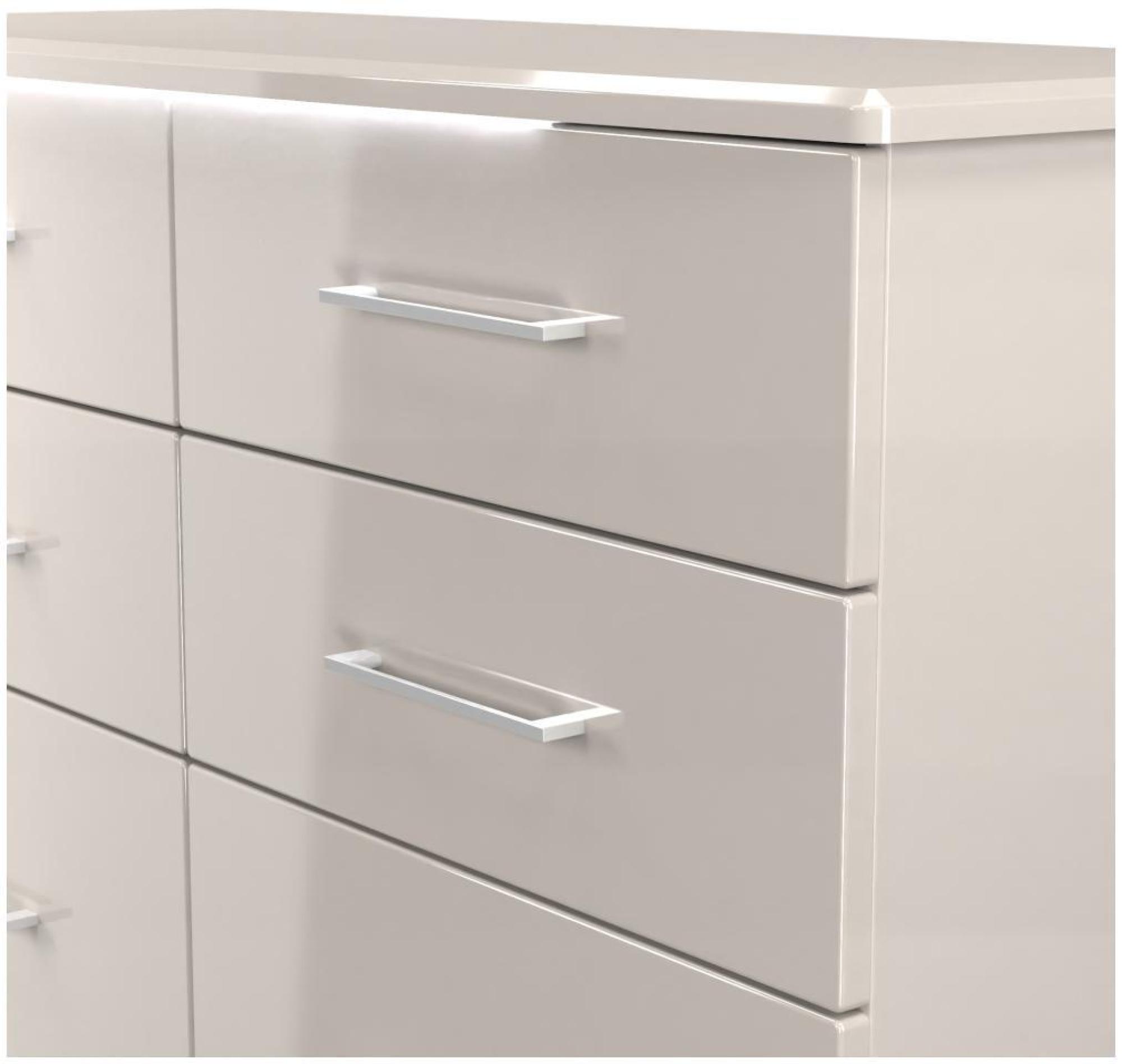 Product photograph of Paris Cashmere 6 Drawer Midi Chest from Choice Furniture Superstore.
