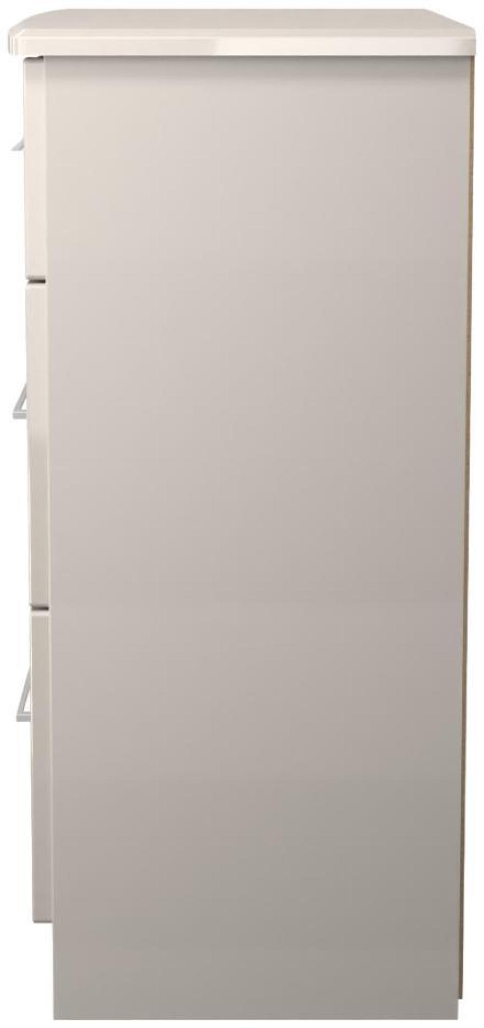 Product photograph of Paris Cashmere Gloss 3 Drawer Deep Chest from Choice Furniture Superstore.
