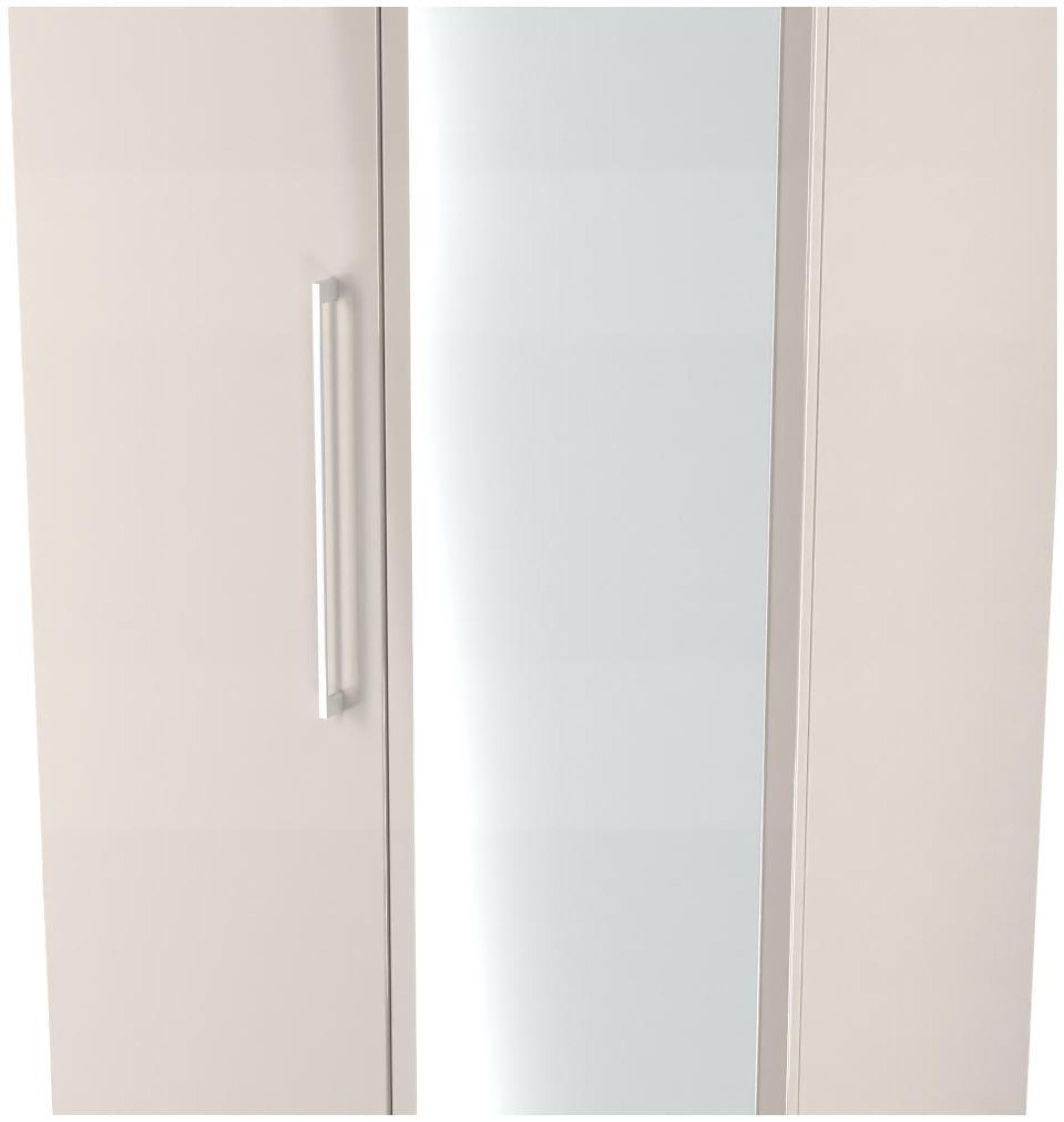 Product photograph of Paris Cashmere 2 Door Tall Wardrobe - 1 Mirror from Choice Furniture Superstore.