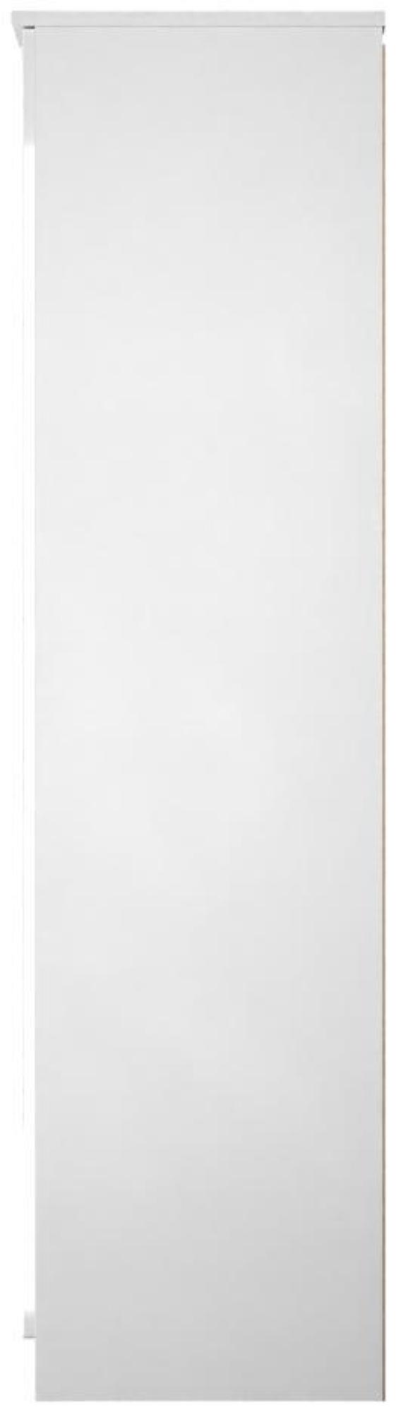 Product photograph of Paris White Gloss 2 Door Tall Wardrobe - 1 Mirror from Choice Furniture Superstore.