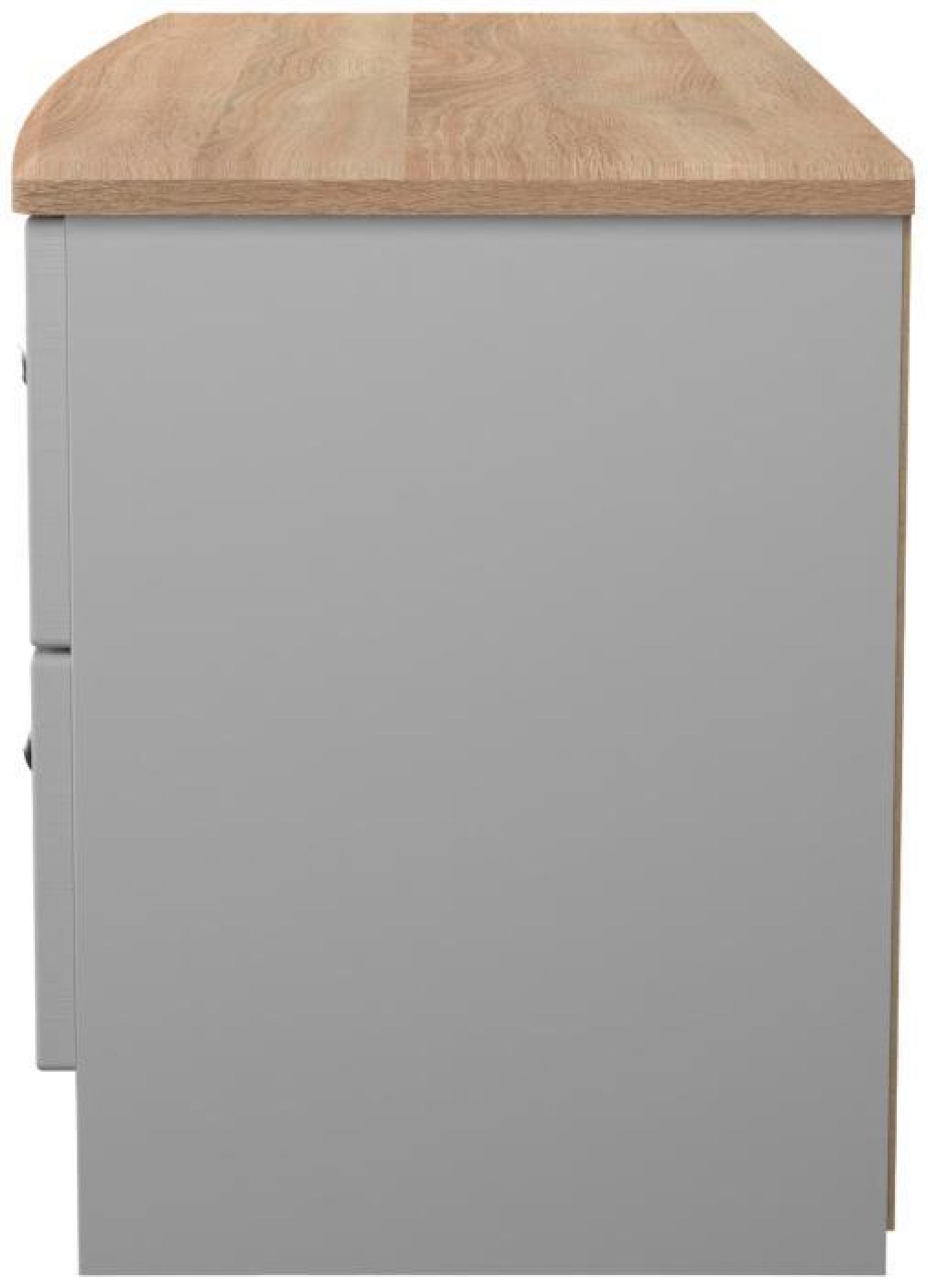 Product photograph of Sussex Grey And Oak Effect Bed Box from Choice Furniture Superstore.