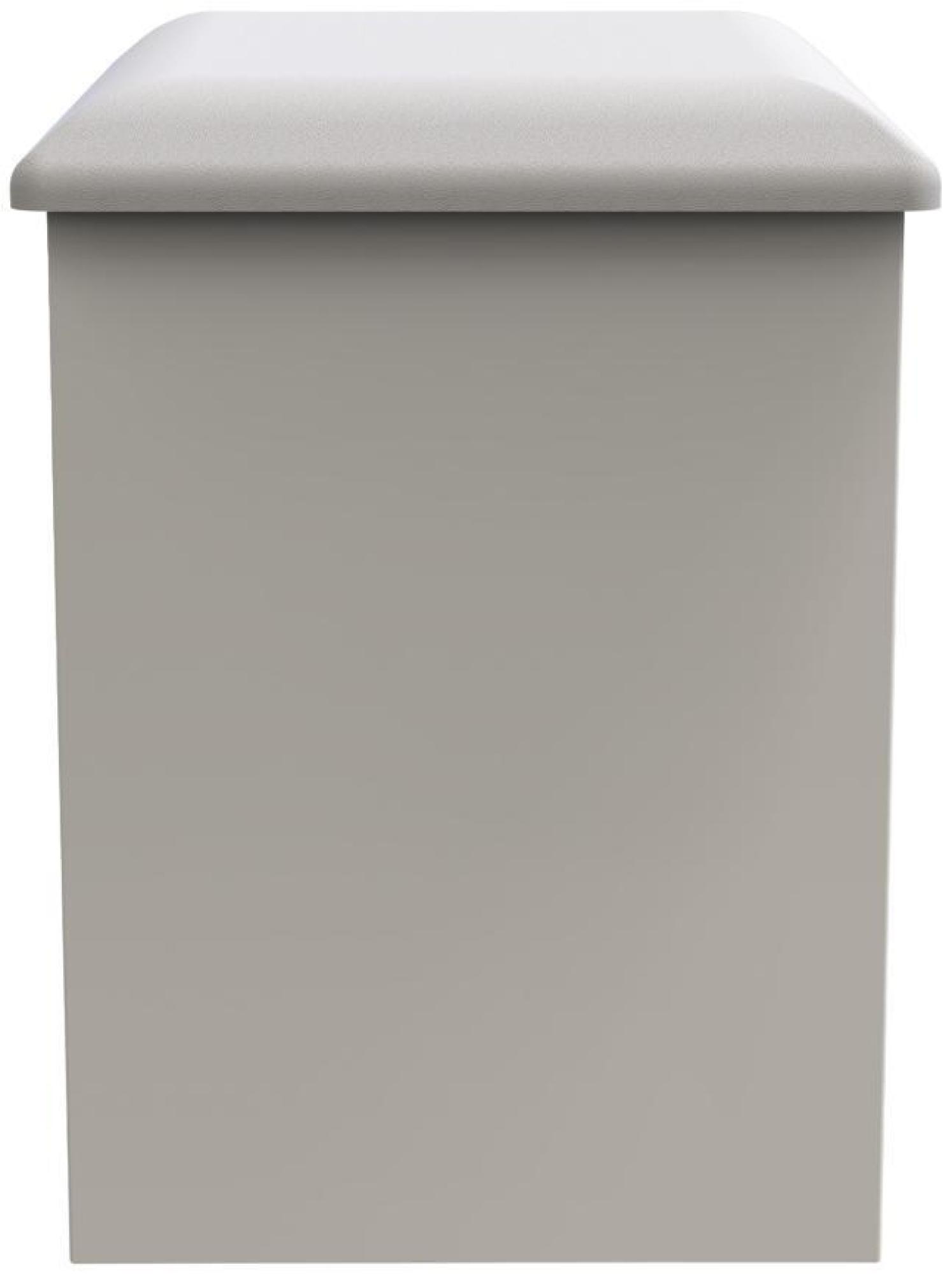 Product photograph of Sussex White Padded Dressing Stool from Choice Furniture Superstore.