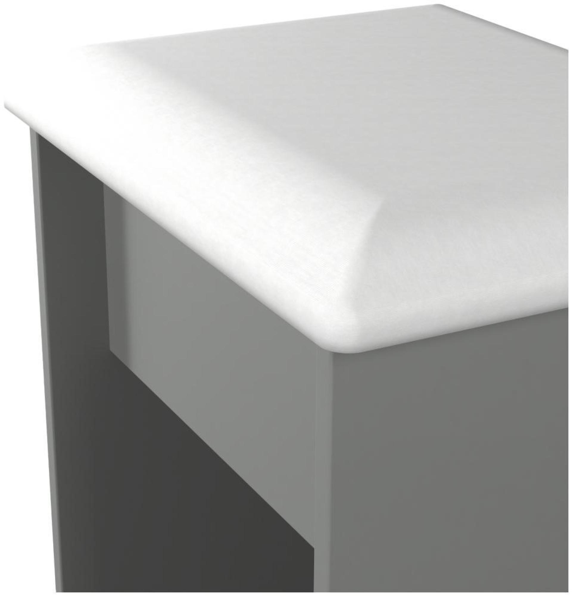 Product photograph of Yarmouth Grey Padded Dressing Stool from Choice Furniture Superstore.