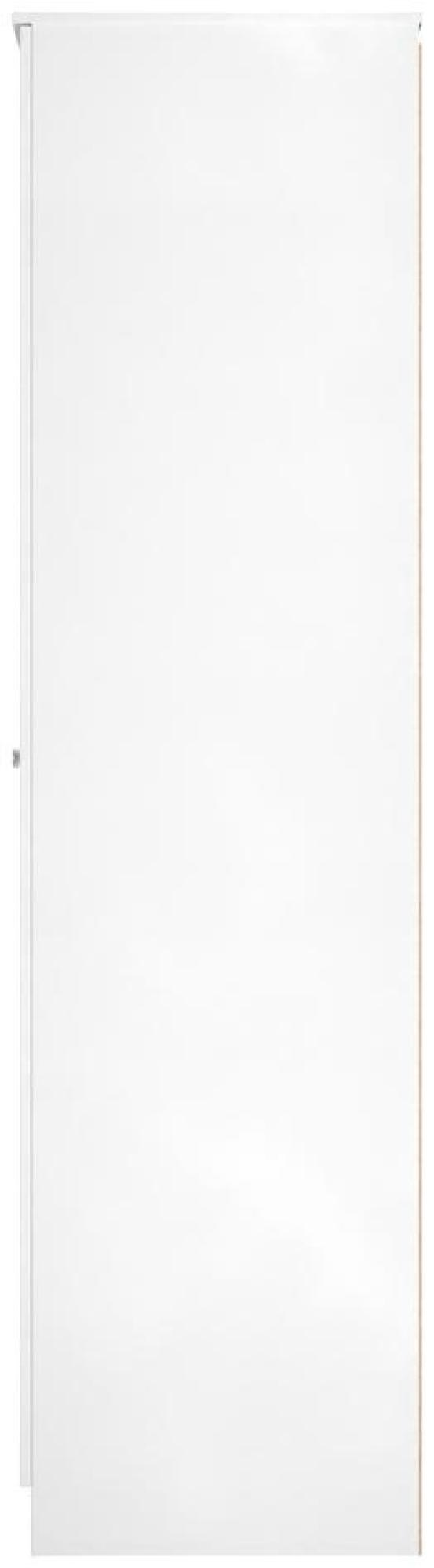 Product photograph of Yarmouth White Gloss 2 Door Plain Tall Wardrobe from Choice Furniture Superstore.