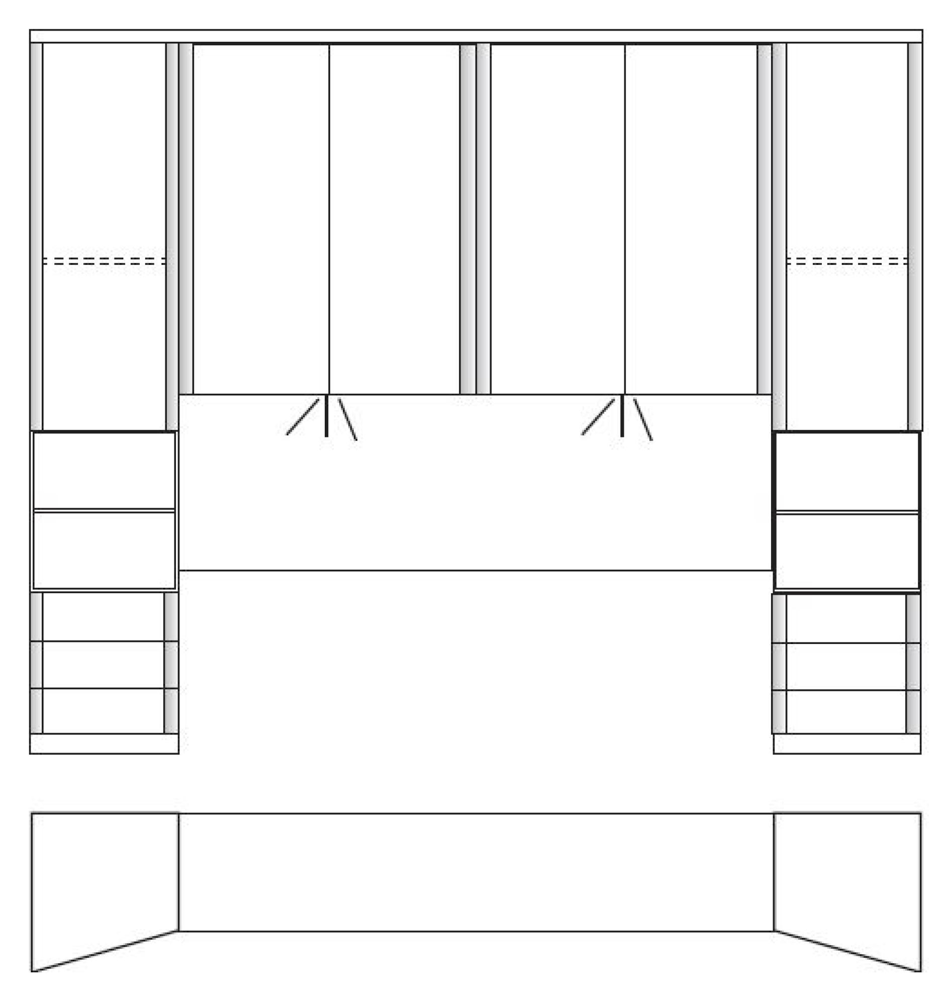 Product photograph of Wiemann Luxor Rustic Oak 6 Door Overbed Unit With 50cm Occasional 180cm Wardrobe For Bed Width - Width 180cm from Choice Furniture Superstore.