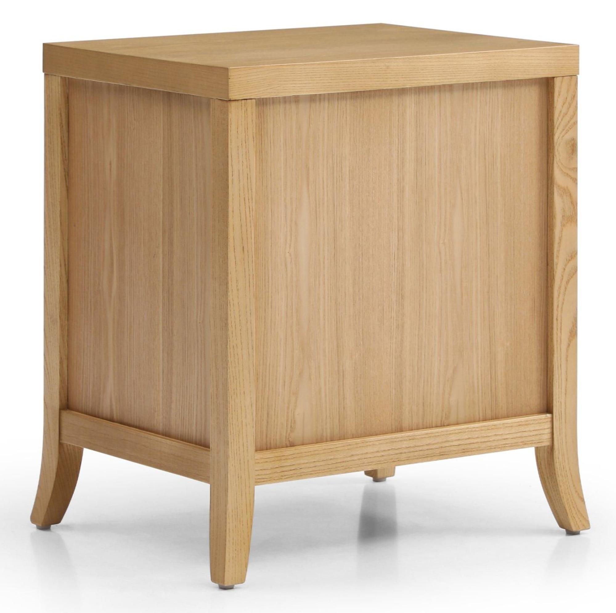 Product photograph of Zach Wood And Rattan 2 Drawer Bedside Table from Choice Furniture Superstore.