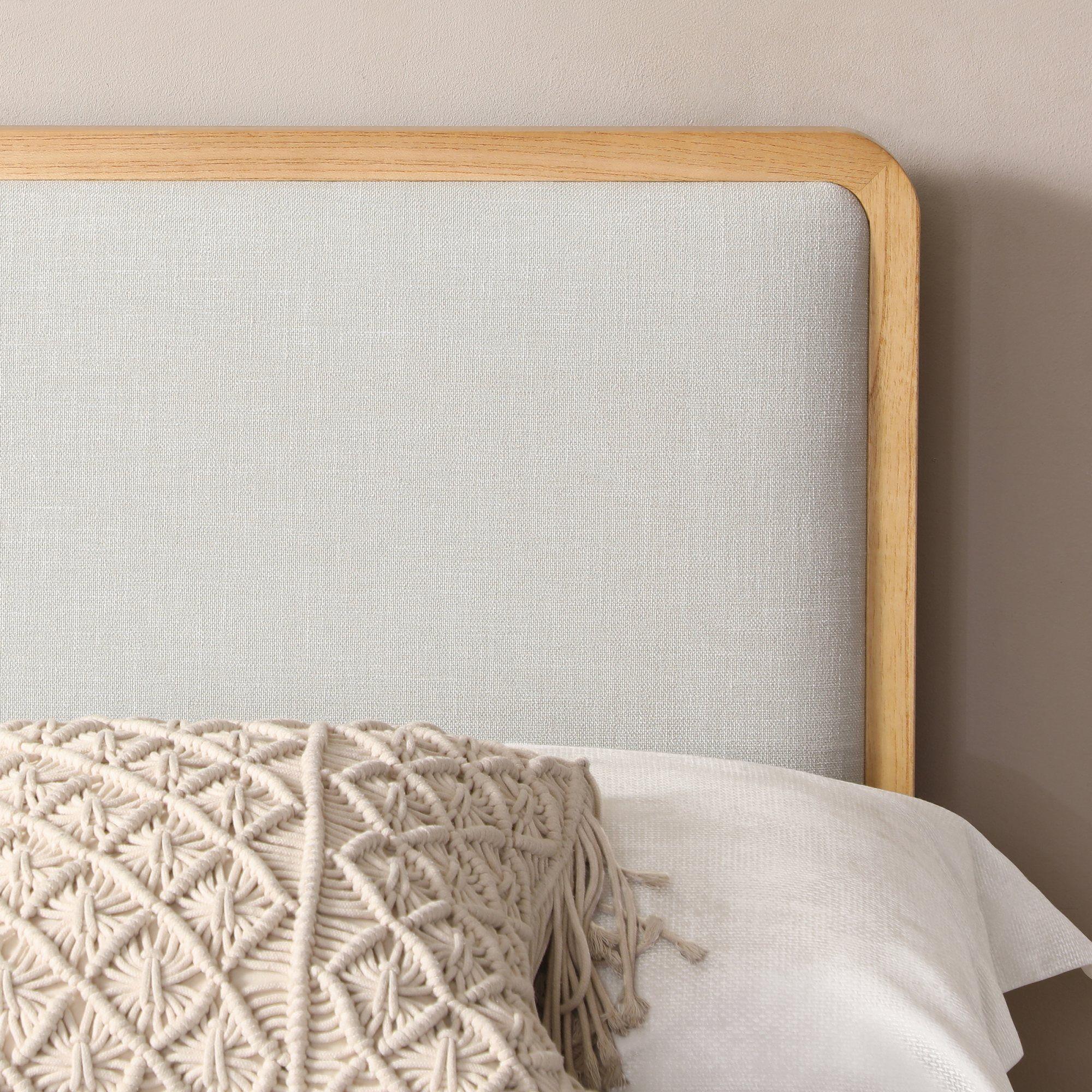 Product photograph of Archie Grey Upholstered Bed - Sizes Available from Choice Furniture Superstore.