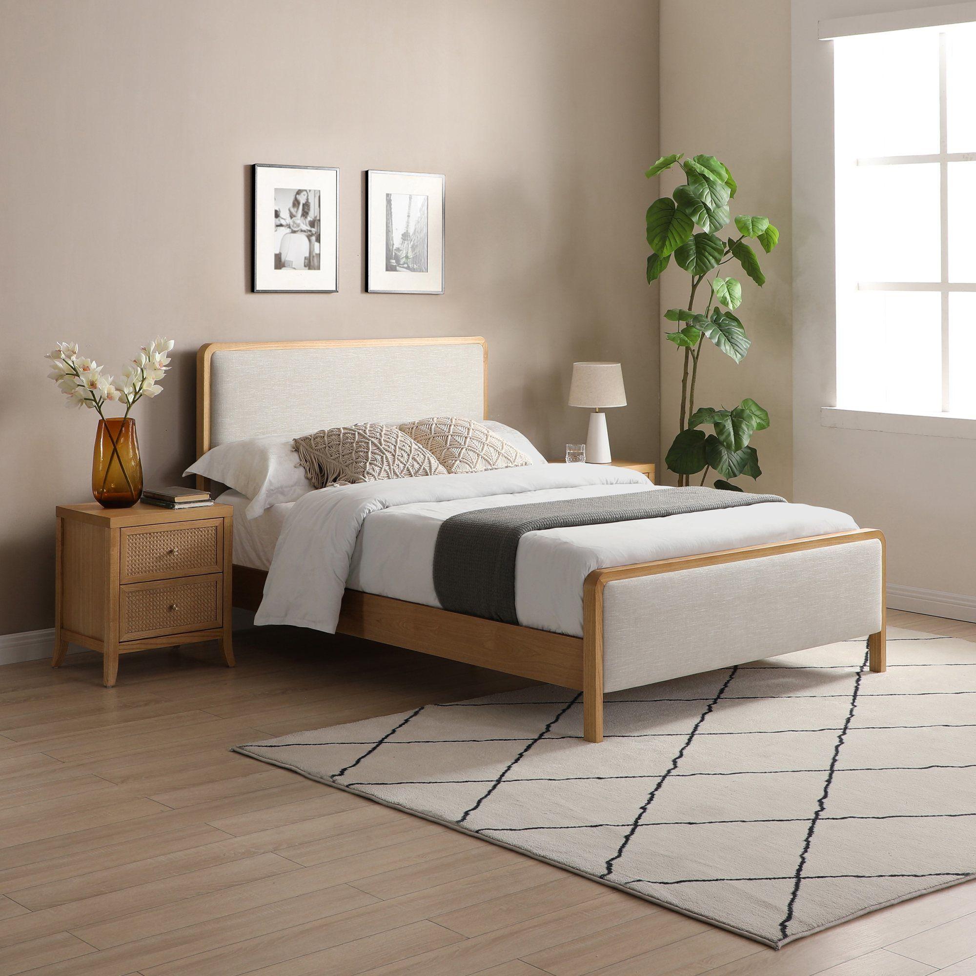 Product photograph of Archie Grey Upholstered Bed - Sizes Available from Choice Furniture Superstore.