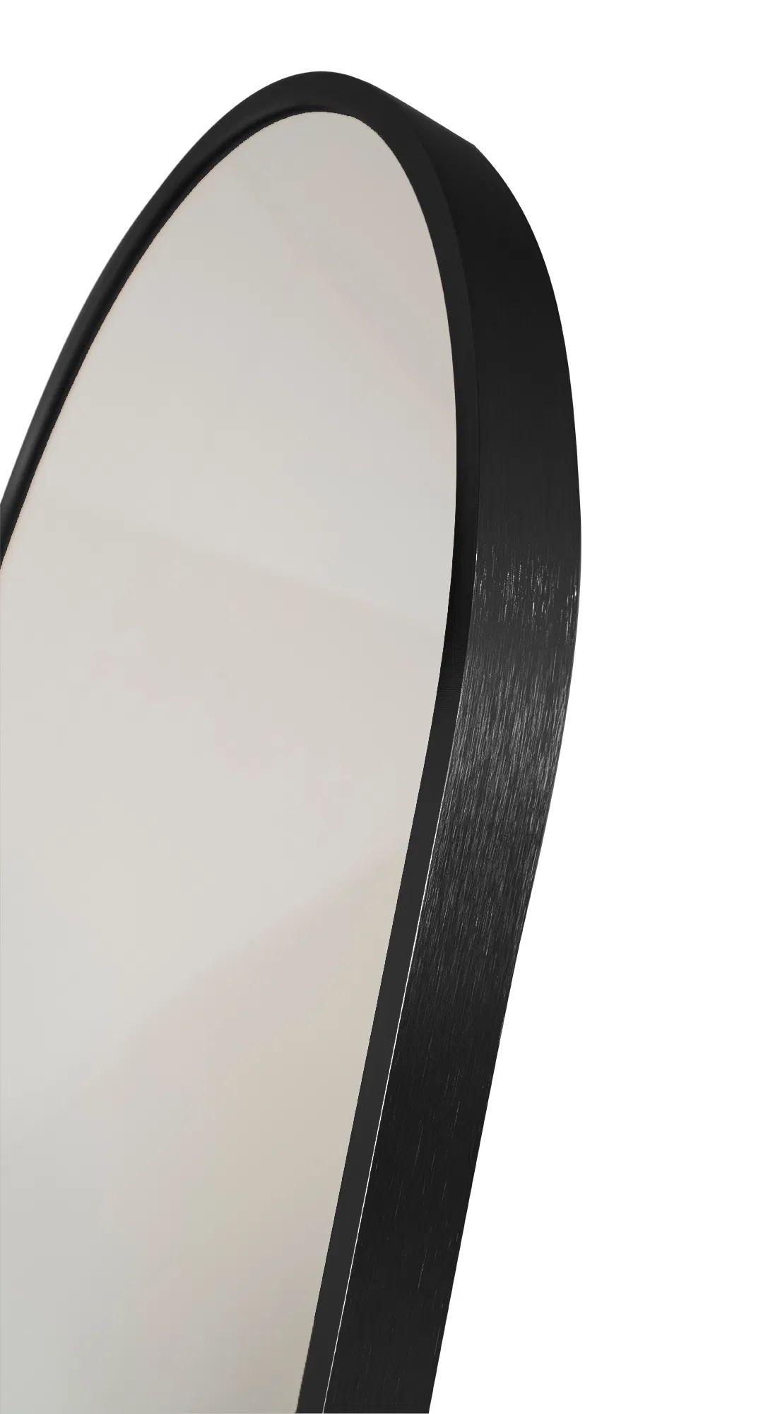 Product photograph of Wakonda Black Arch Long Floor Standing Mirror - 40cm X 150cm from Choice Furniture Superstore.