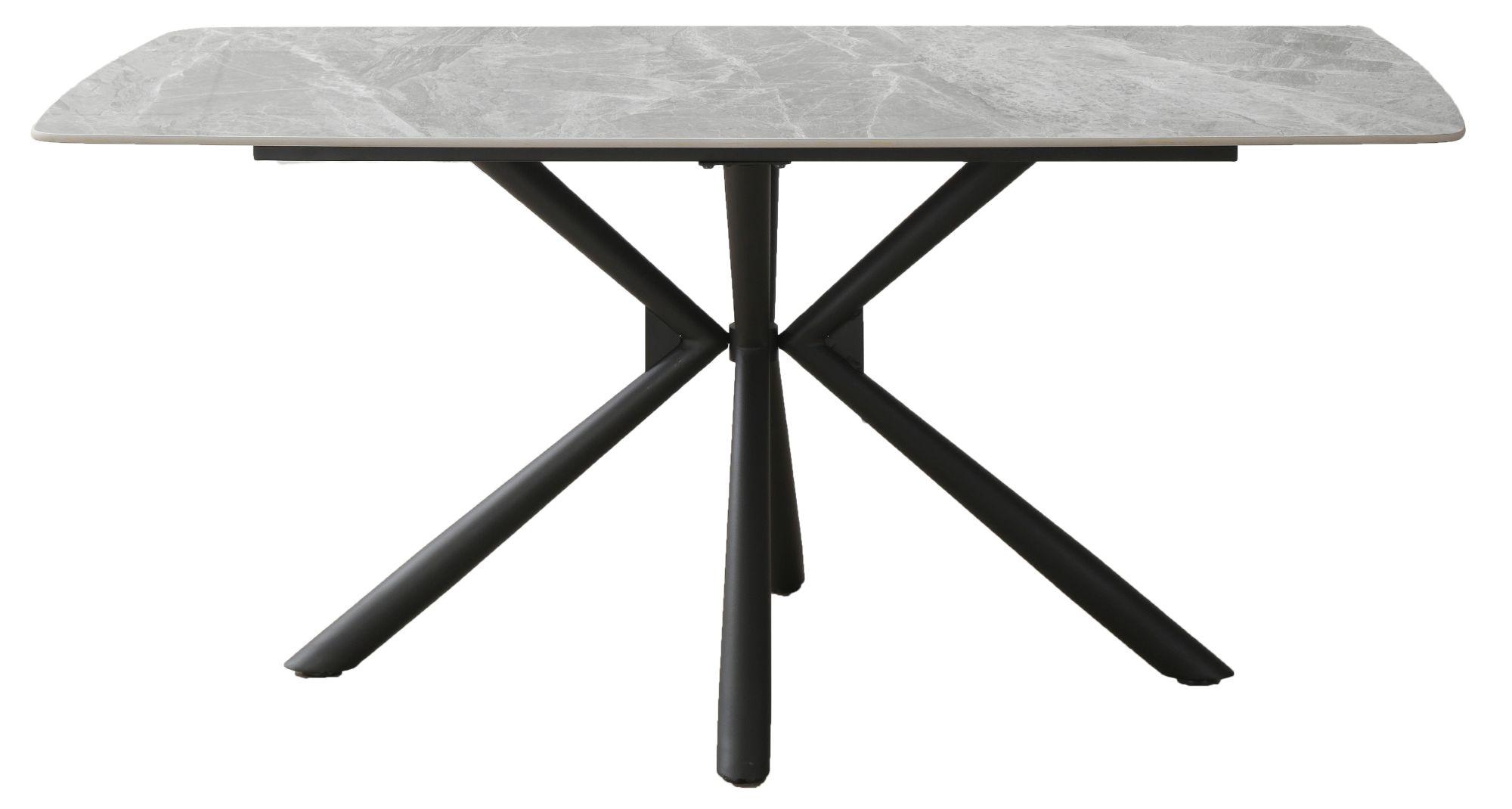 Product photograph of Ripon 160cm Grey Ceramic Dining Table from Choice Furniture Superstore.