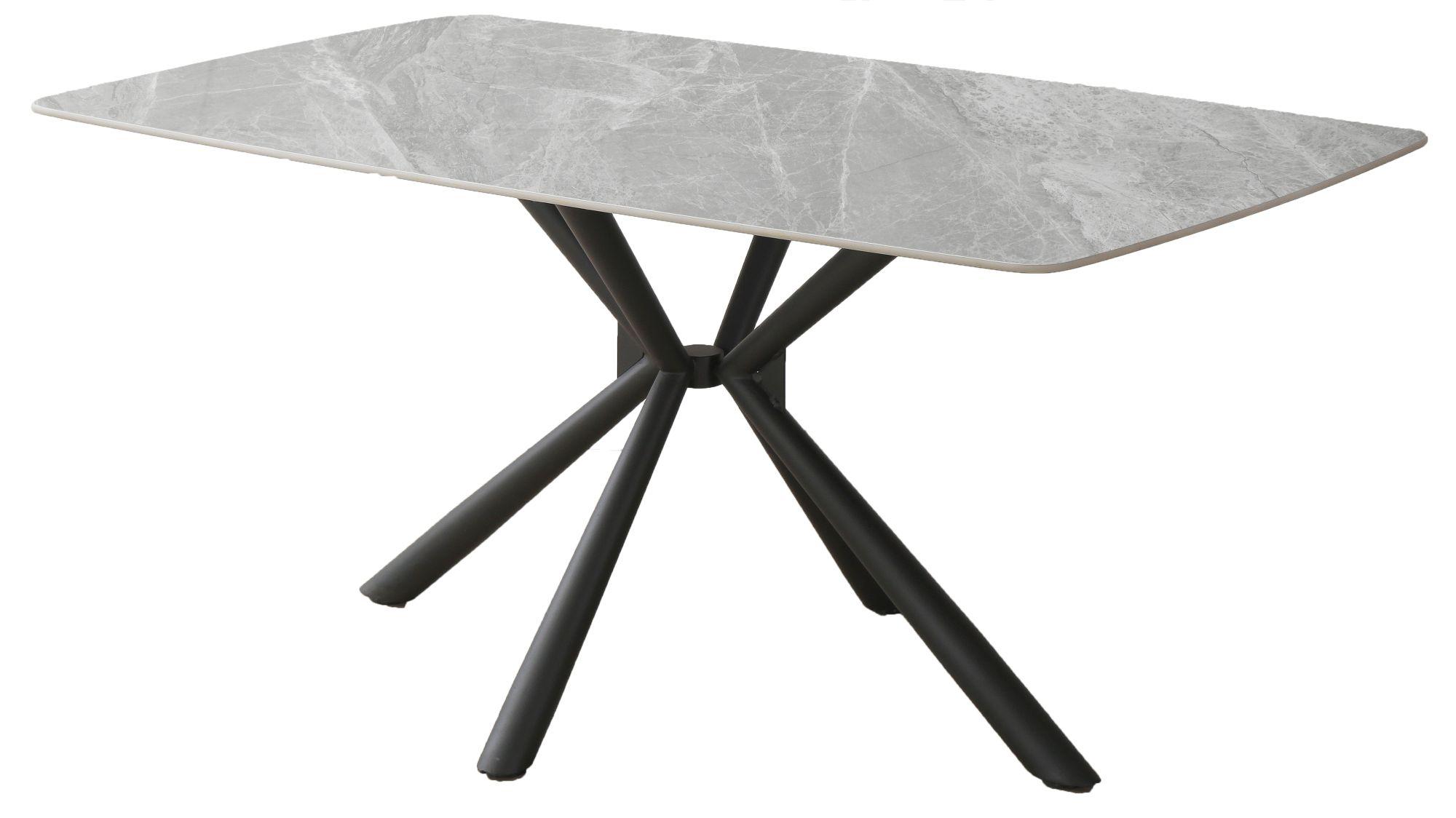 Product photograph of Ripon 160cm Grey Ceramic Dining Table from Choice Furniture Superstore.