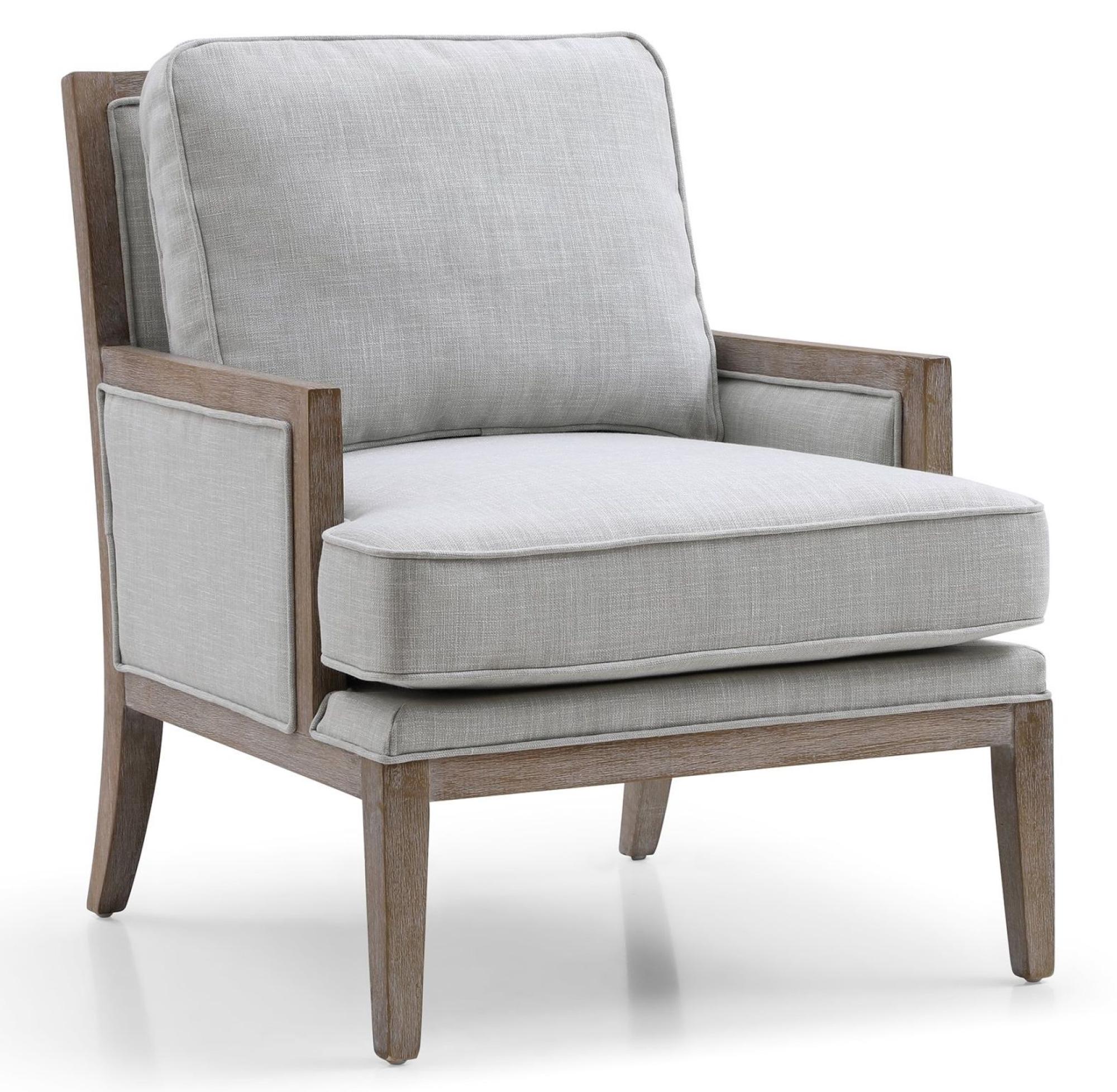 Product photograph of Beatrice Grey Fabric Armchair from Choice Furniture Superstore.