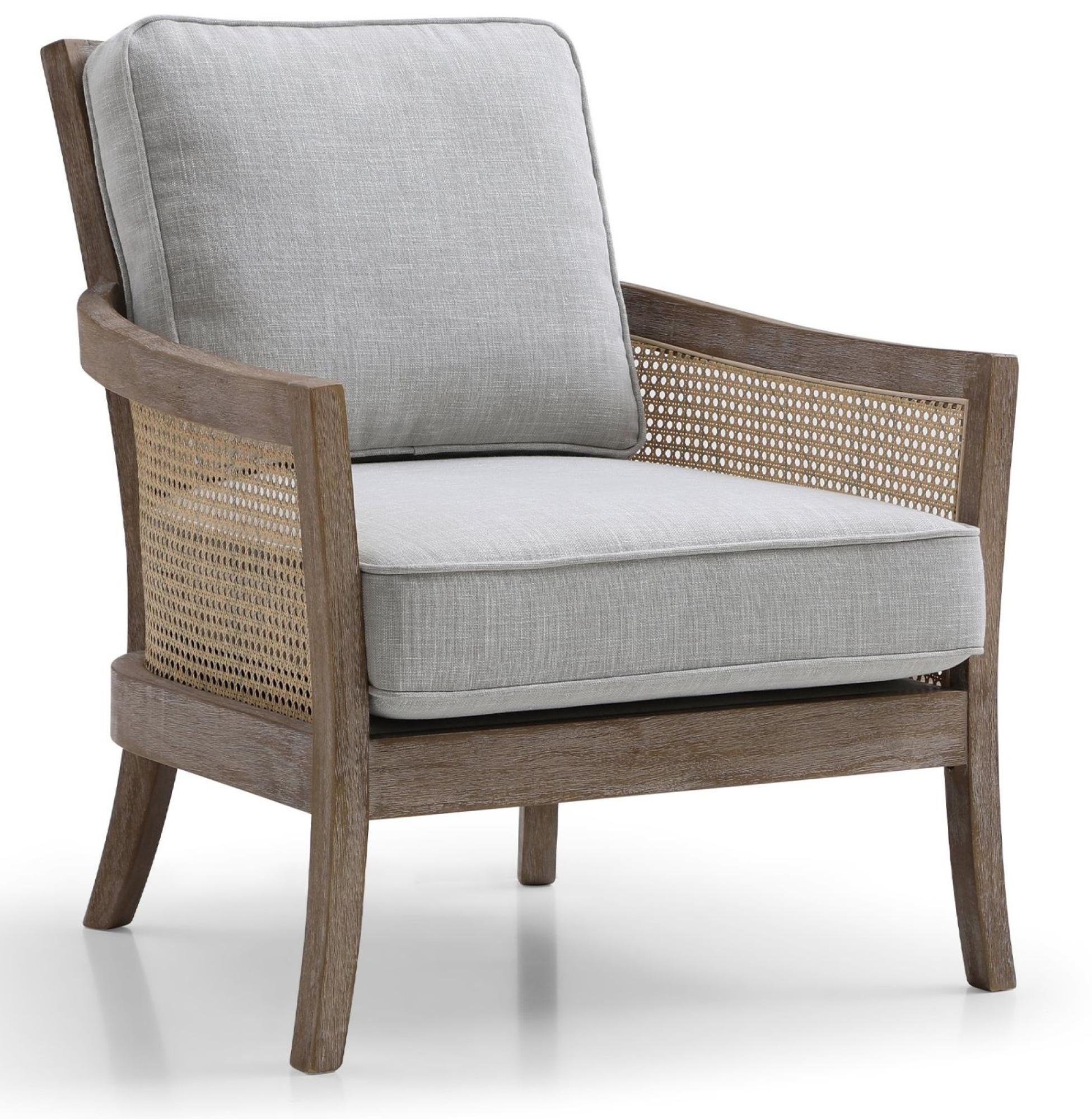Product photograph of Cecilia Grey Fabric Armchair from Choice Furniture Superstore.