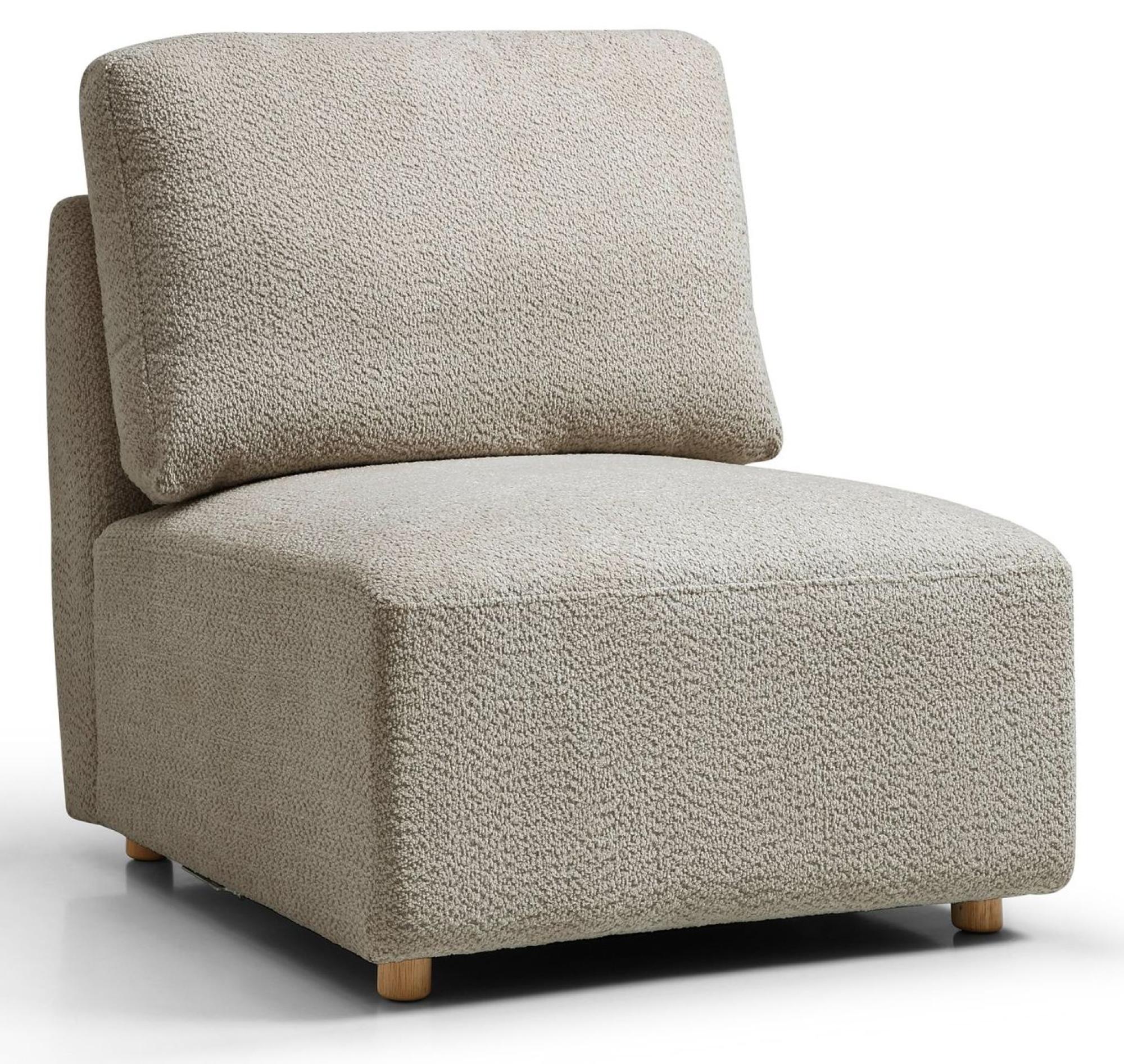 Product photograph of Como Taupe Boucle Fabric 3 Seater Modular Sofa from Choice Furniture Superstore.