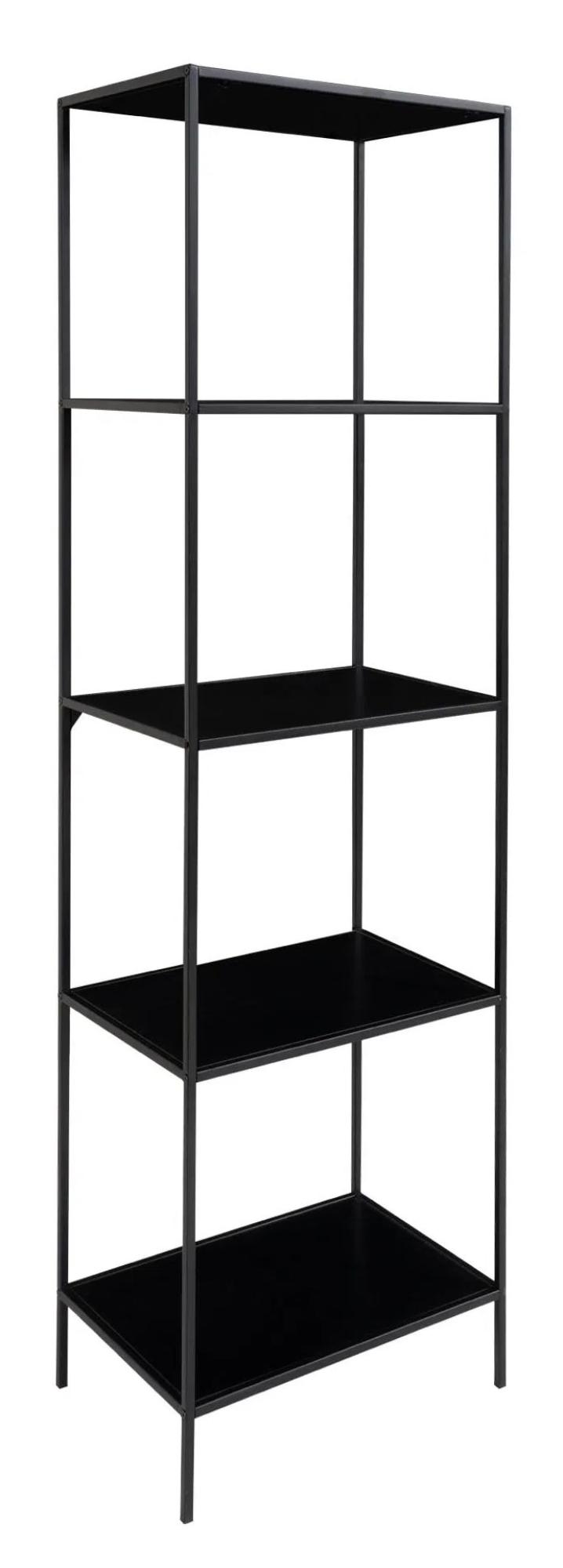 Product photograph of Tira Black Tall Open Shelving Unit from Choice Furniture Superstore.