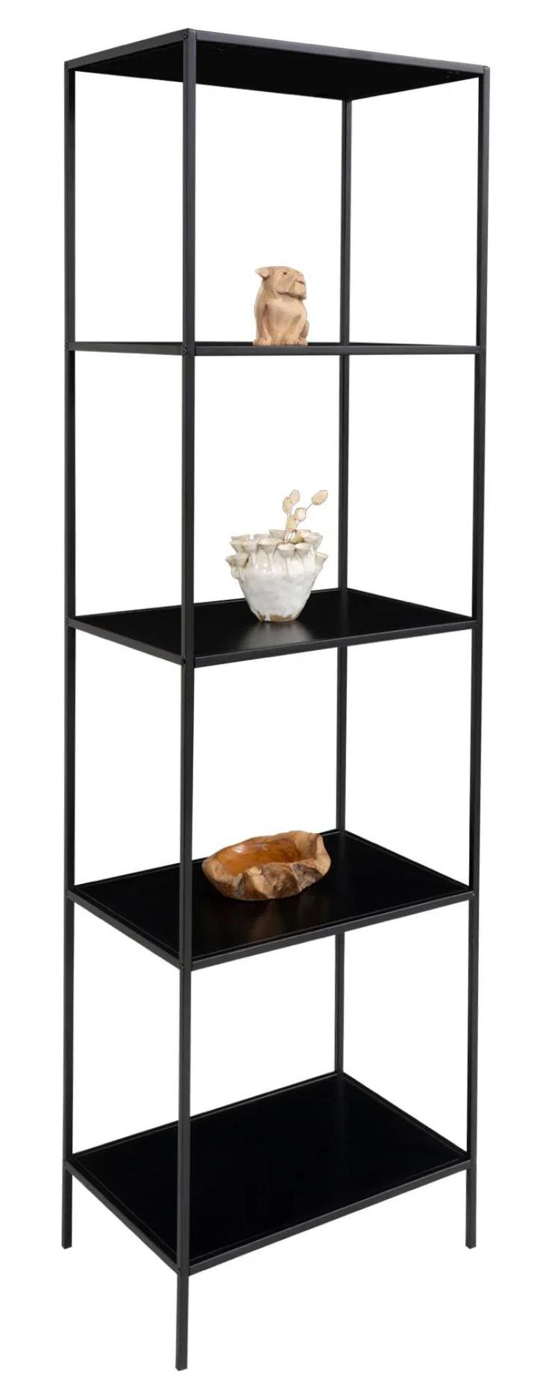 Product photograph of Tira Black Tall Open Shelving Unit from Choice Furniture Superstore.