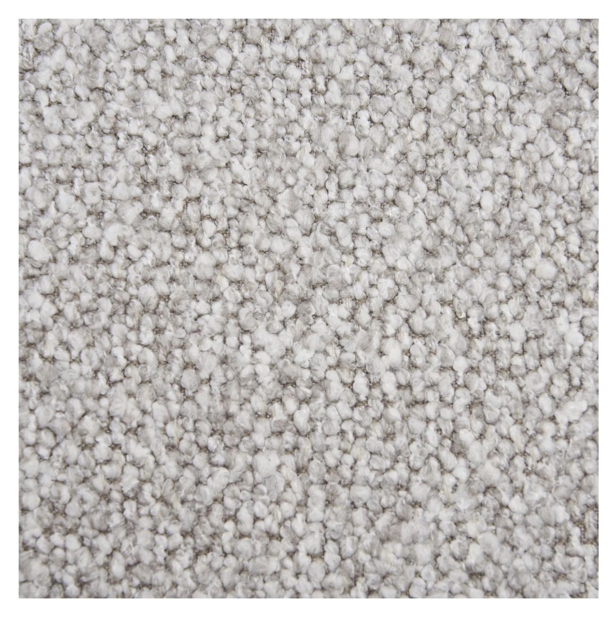 Product photograph of Posey Light Grey Boucle Fabric Right Hand Facing Lounge Sofa With Black Legs from Choice Furniture Superstore.