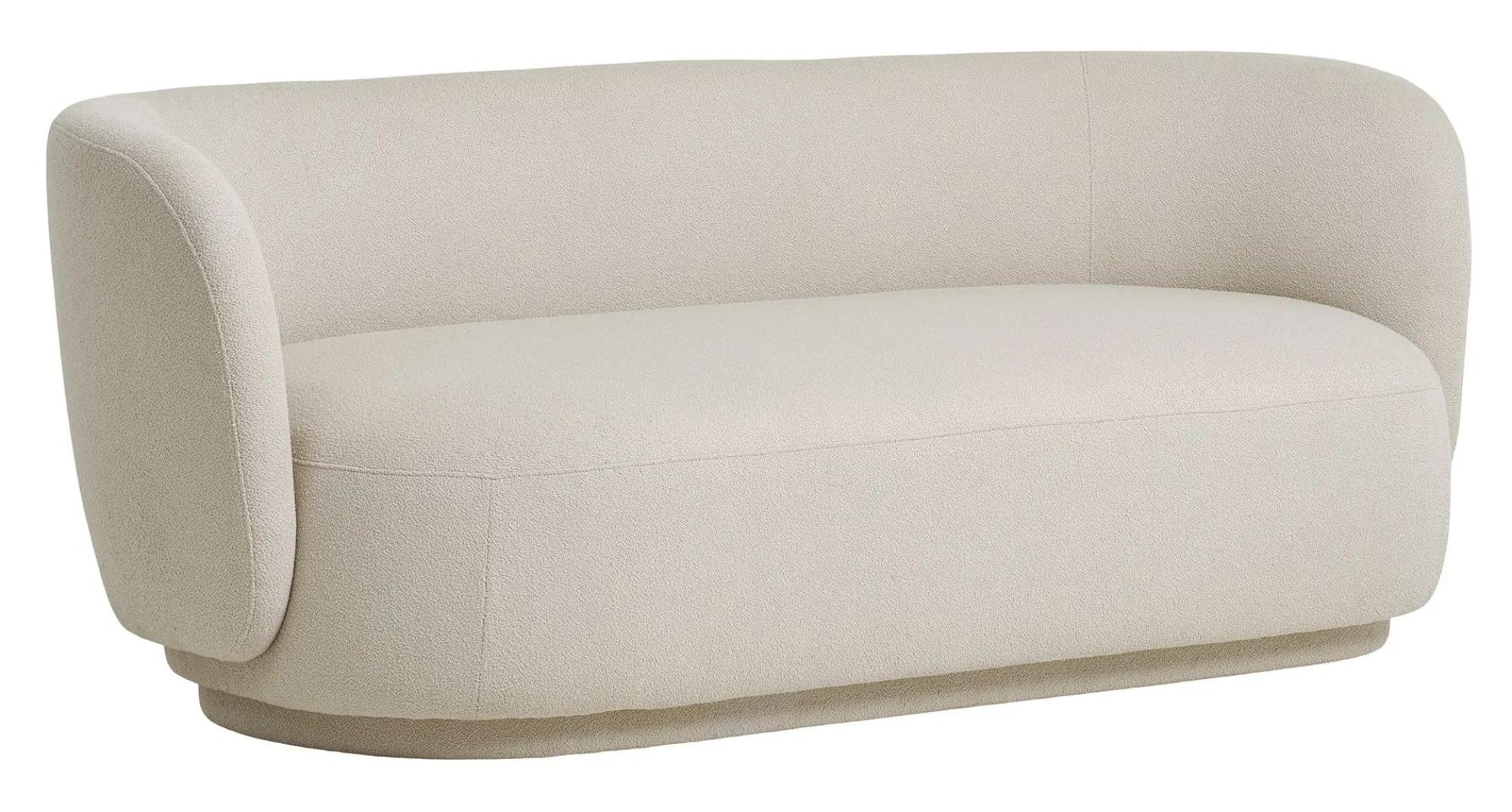 Product photograph of Danforth Sand Fabric 2 5 Seater Sofa from Choice Furniture Superstore.