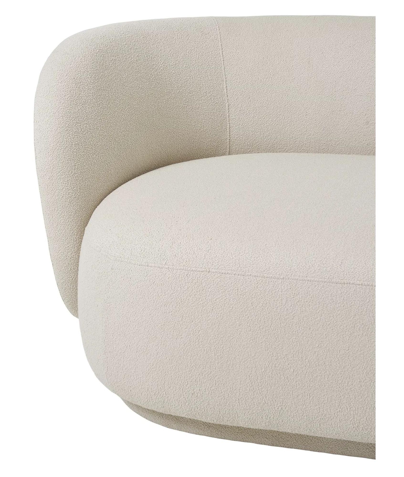 Product photograph of Danforth Sand Fabric 2 5 Seater Sofa from Choice Furniture Superstore.