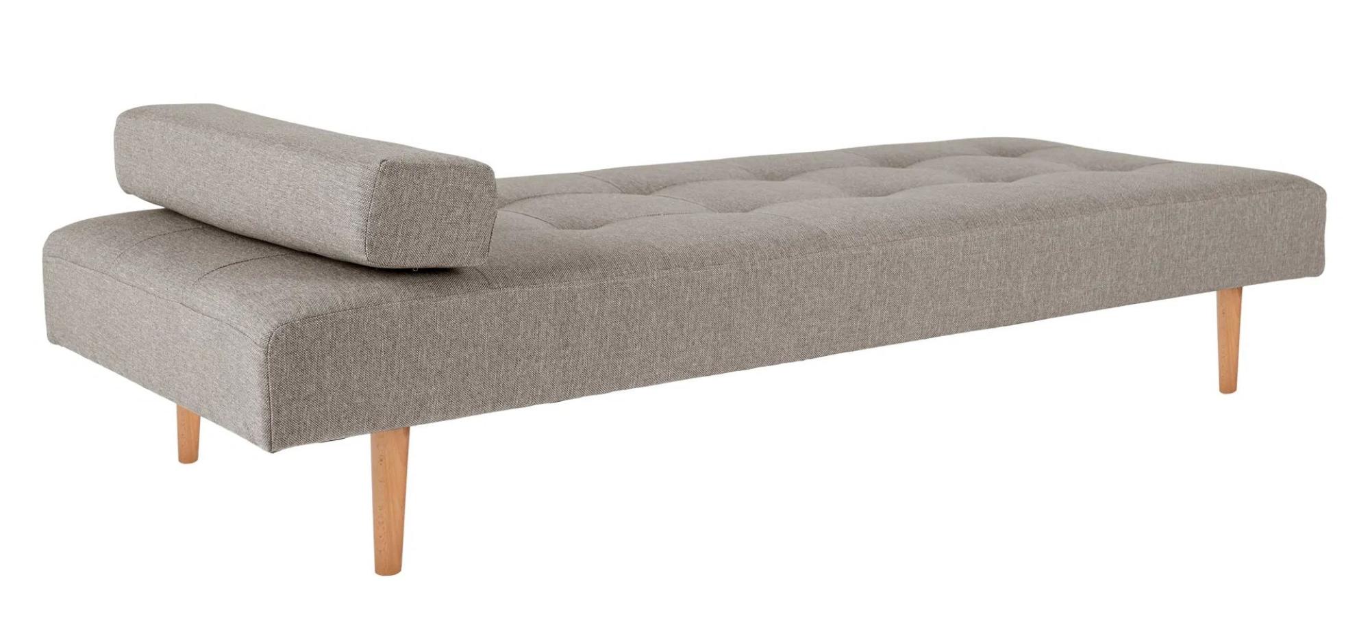 Product photograph of Kenebri Stone Fabric Daybed With Natural Legs from Choice Furniture Superstore.