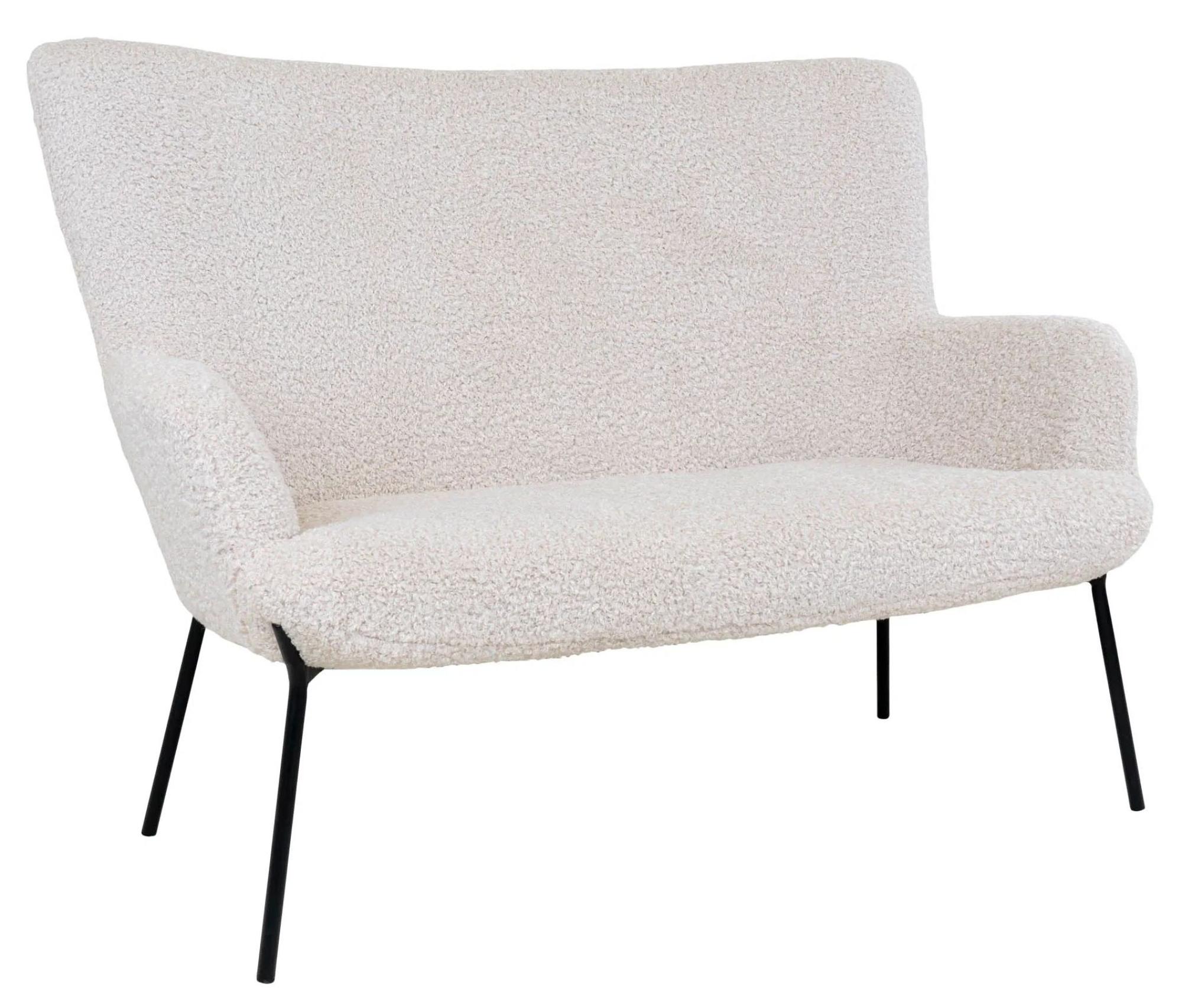 Product photograph of Sumiton White Fabric 2 Seater Sofa from Choice Furniture Superstore.