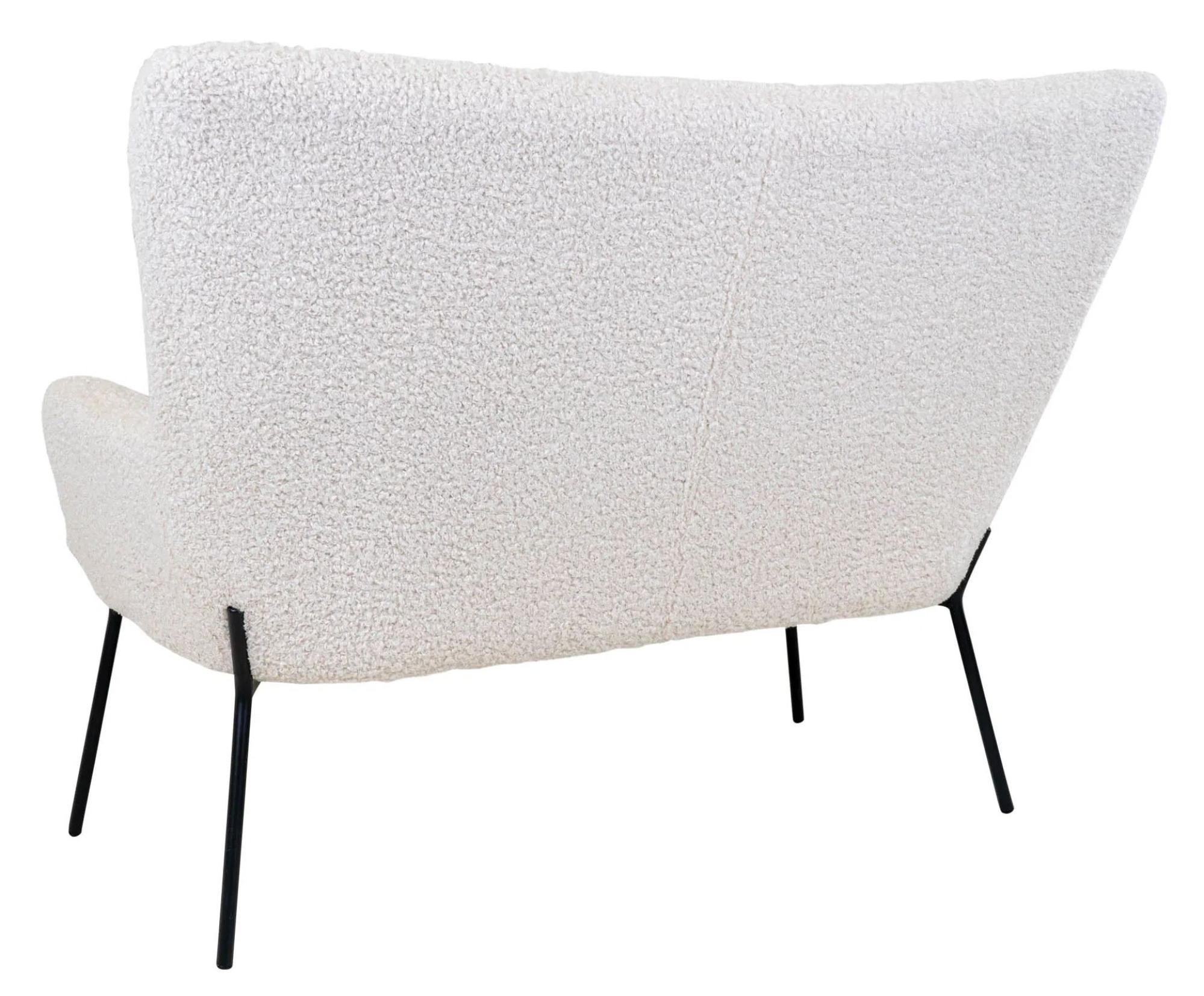 Product photograph of Sumiton White Fabric 2 Seater Sofa from Choice Furniture Superstore.