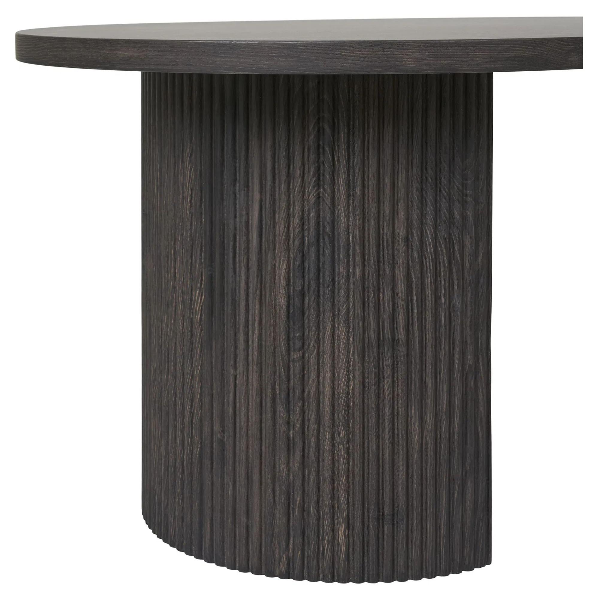 Product photograph of Boavista Dark Brown 60cm Oval Coffee Table from Choice Furniture Superstore.