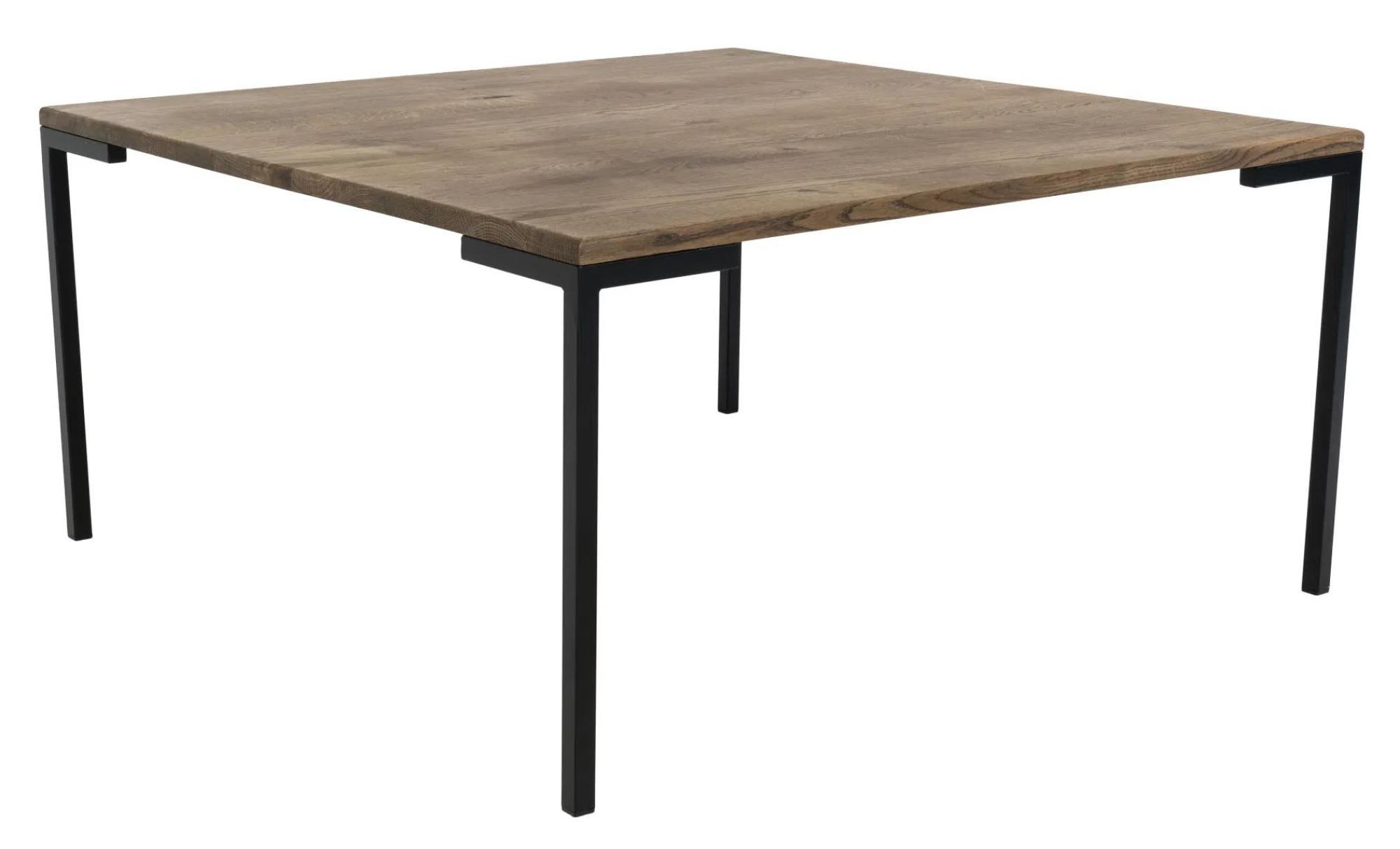 Product photograph of Ipswich Smoked Oak Square 90cm Coffee Table from Choice Furniture Superstore.