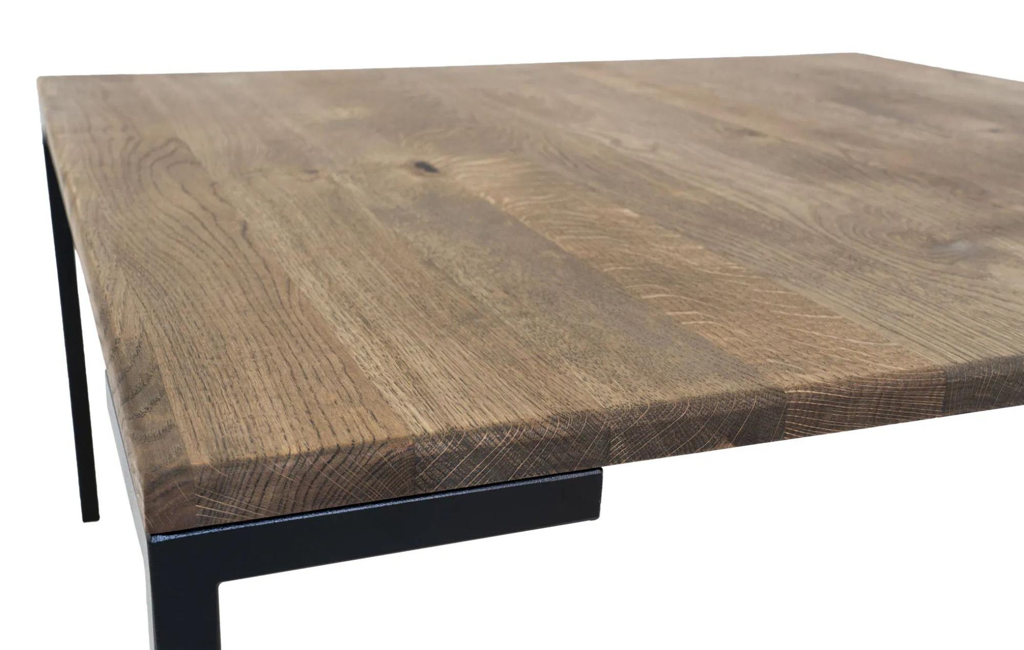 Product photograph of Ipswich Smoked Oak Square 90cm Coffee Table from Choice Furniture Superstore.