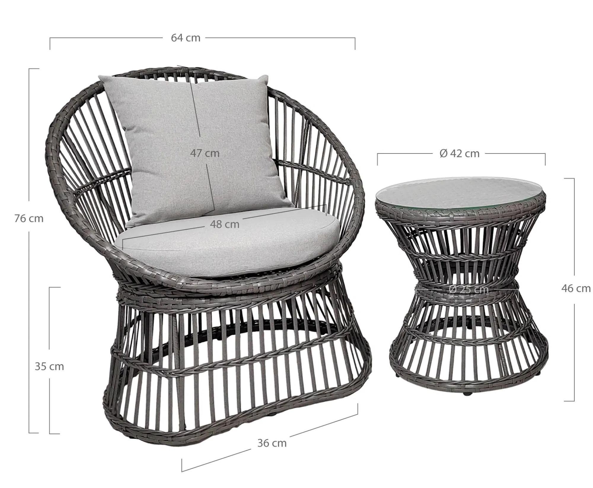 Product photograph of Galah Grey Metal Rattan Lounge Set from Choice Furniture Superstore.