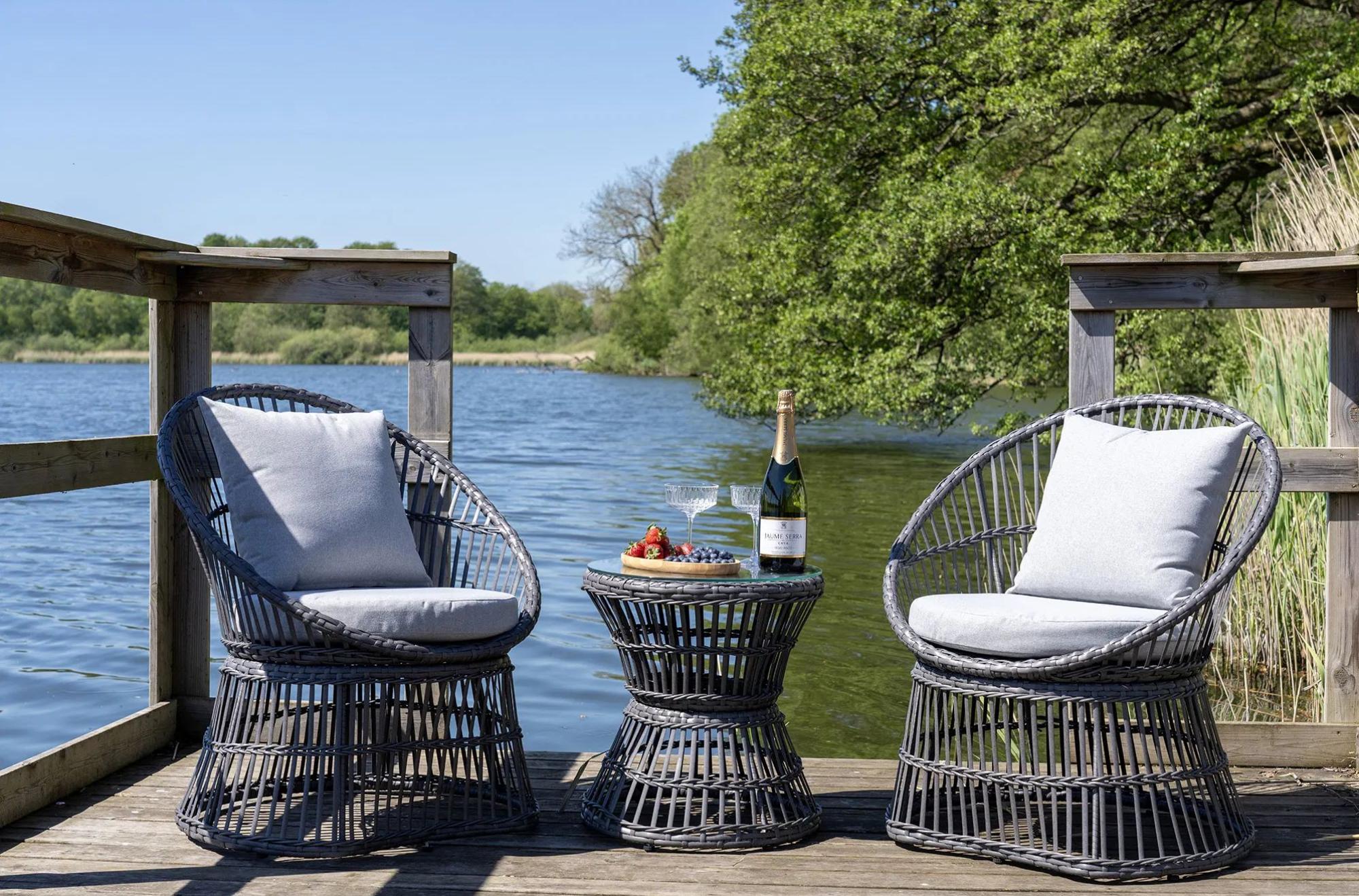 Product photograph of Galah Grey Metal Rattan Lounge Set from Choice Furniture Superstore.