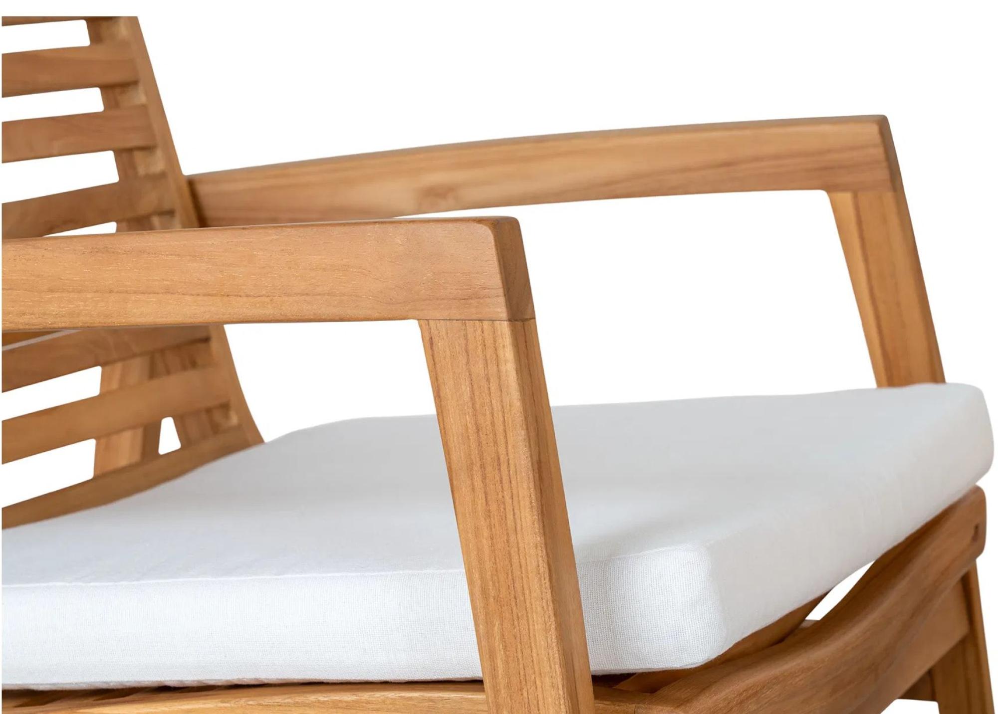 Product photograph of Stockyard Natural Teak Wood Lounge Set from Choice Furniture Superstore.