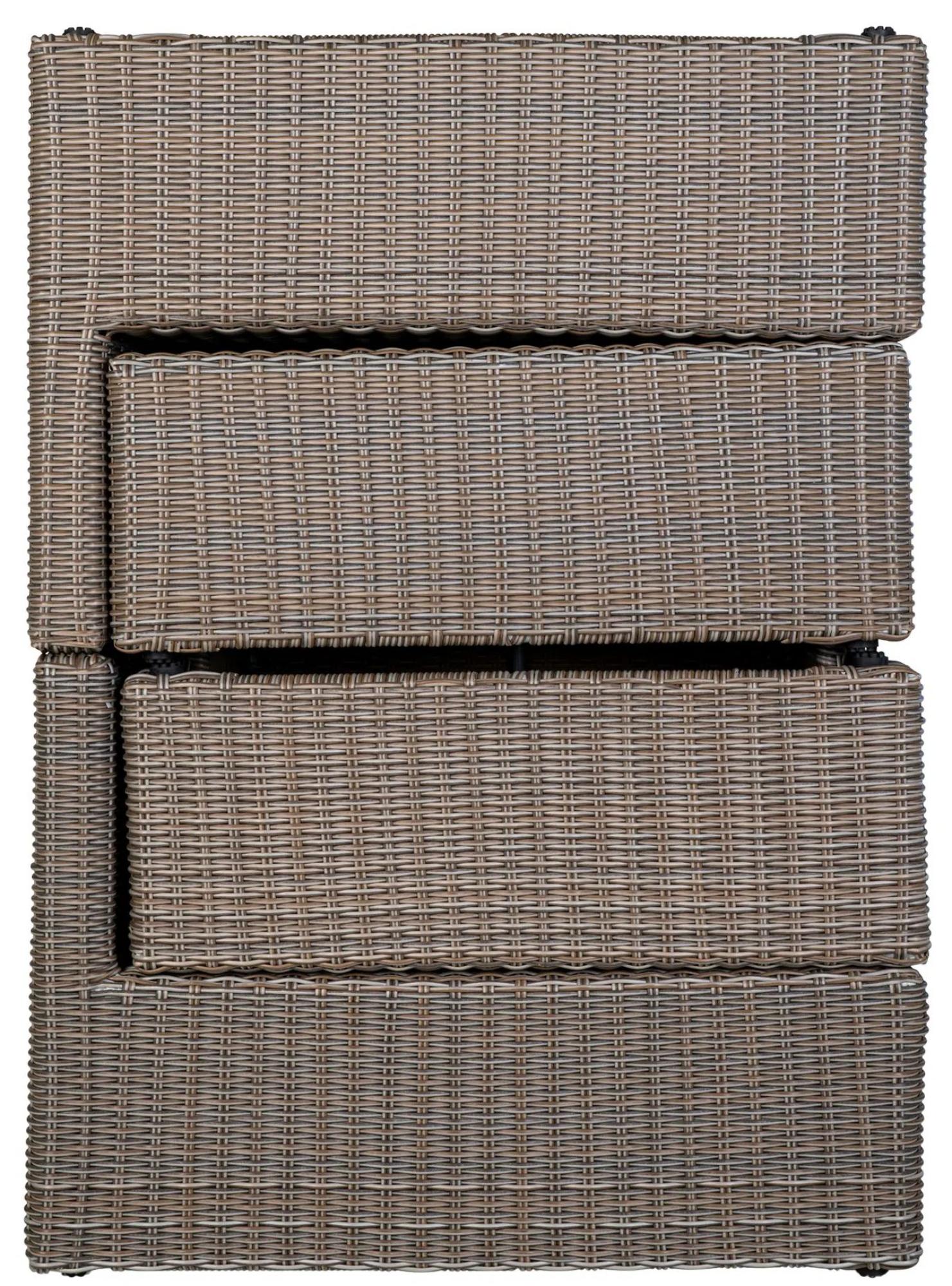 Product photograph of Traviston Grey Fabric And Polyrattan Lounge Set from Choice Furniture Superstore.