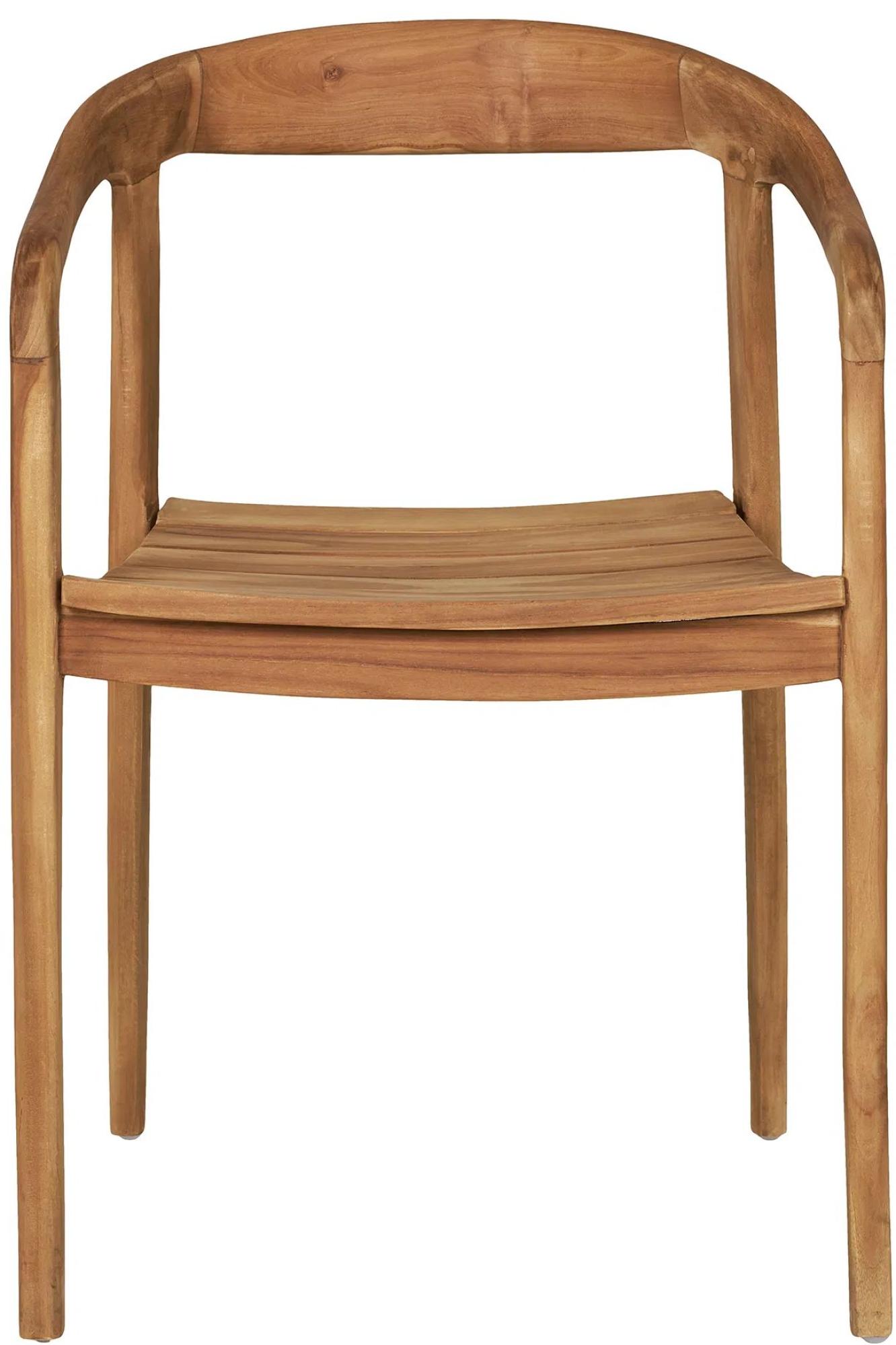 Product photograph of 2 X Ungarie Natural Teak Dining Chair from Choice Furniture Superstore.