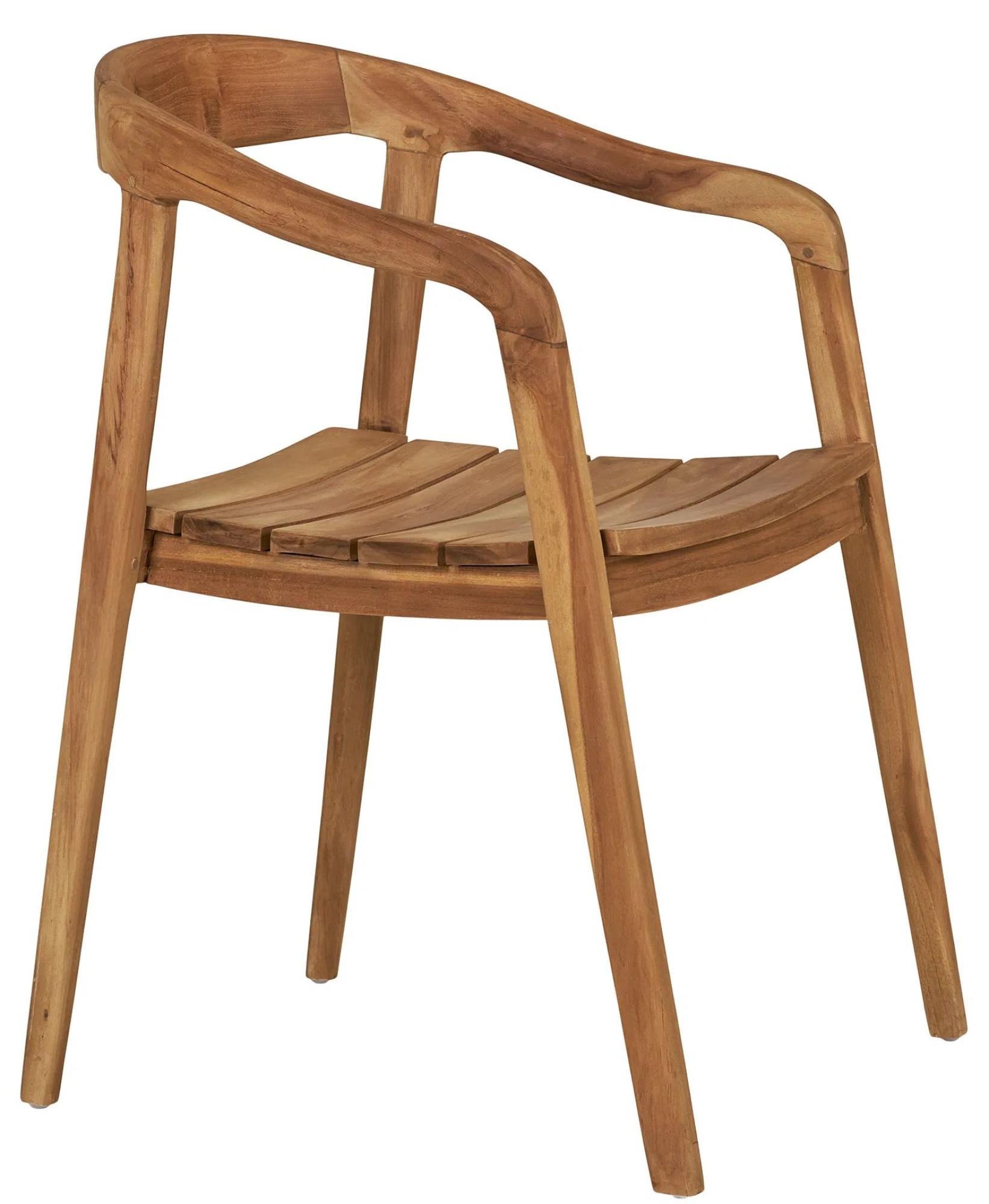 Product photograph of 2 X Ungarie Natural Teak Dining Chair from Choice Furniture Superstore.