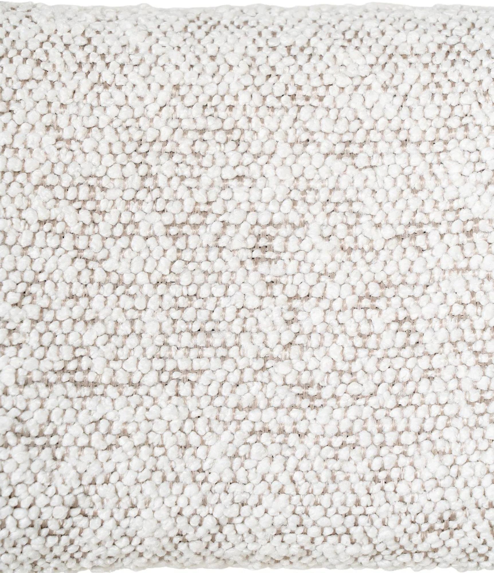 Product photograph of 2 X Kildare White Boucle Fabric Dining Chair With Black Legs from Choice Furniture Superstore.