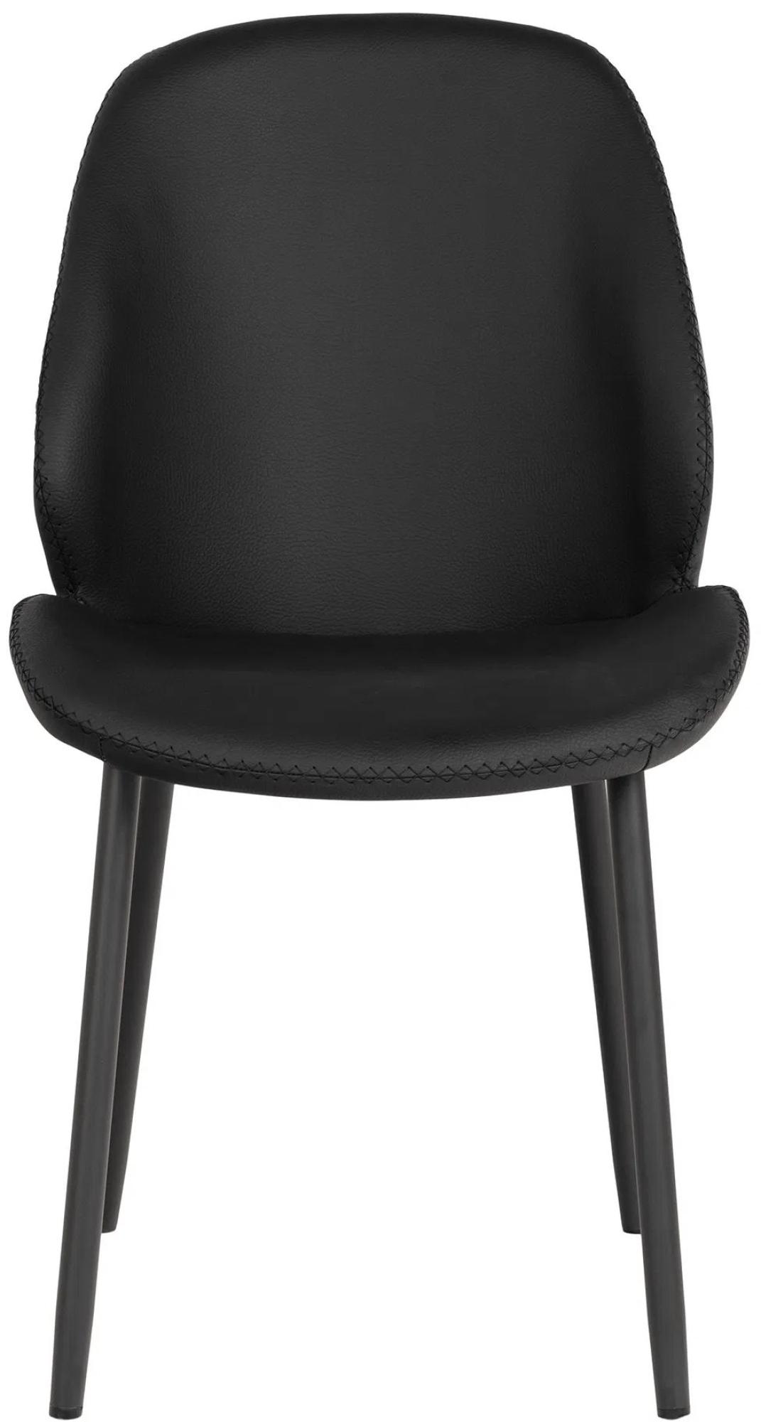 Product photograph of 2 X Zavalla Carlo Black Faux Leather Dining Chair from Choice Furniture Superstore.