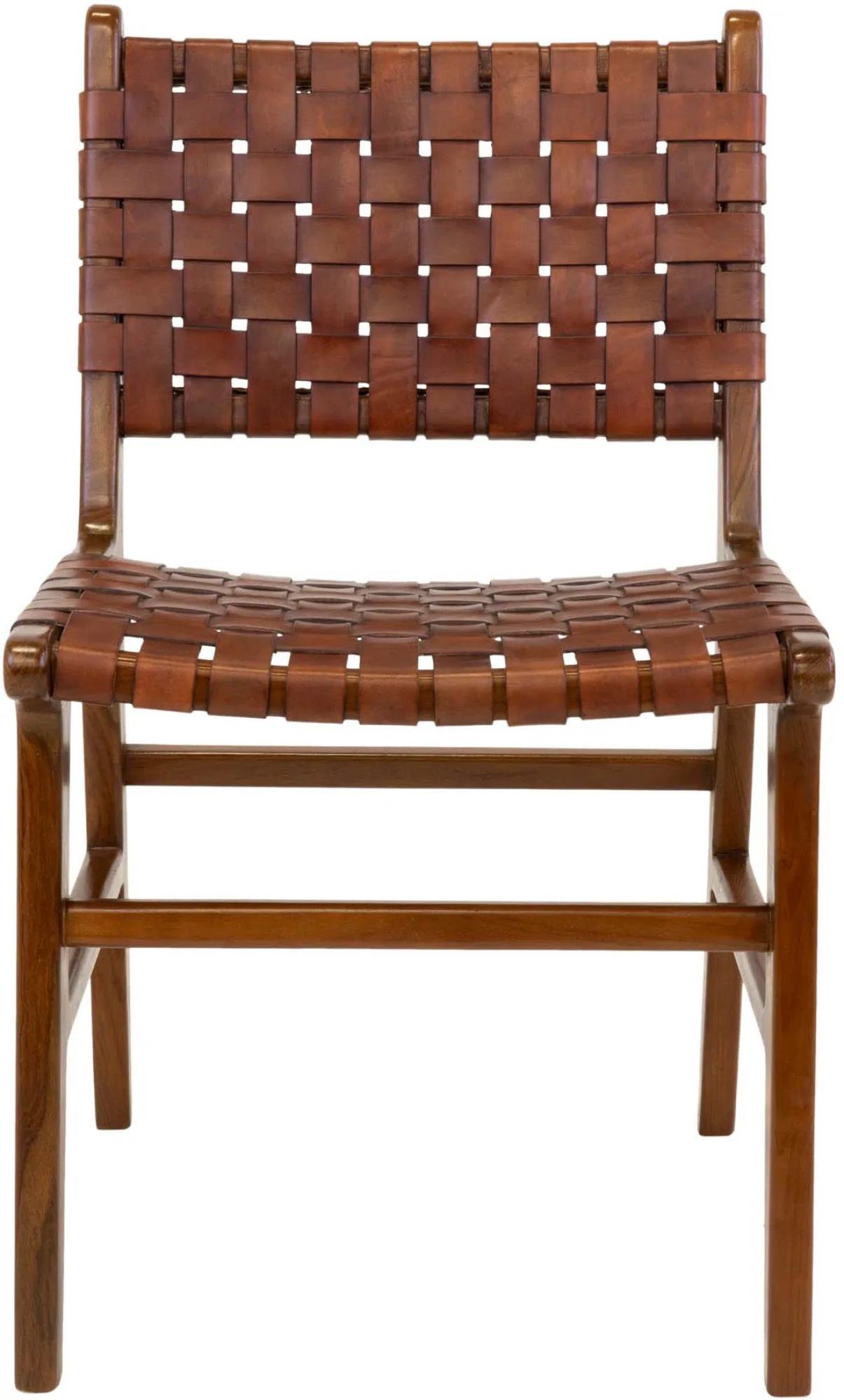 Product photograph of Set Of 2 Quinlan Brown Leather Dining Chair from Choice Furniture Superstore.