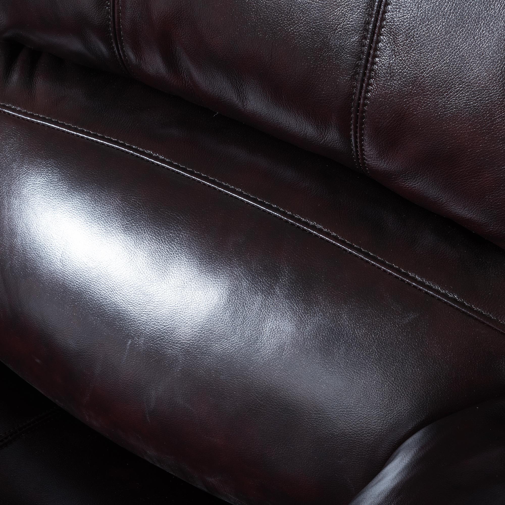 Product photograph of London Burgundy Leather Recliner Armchair from Choice Furniture Superstore.