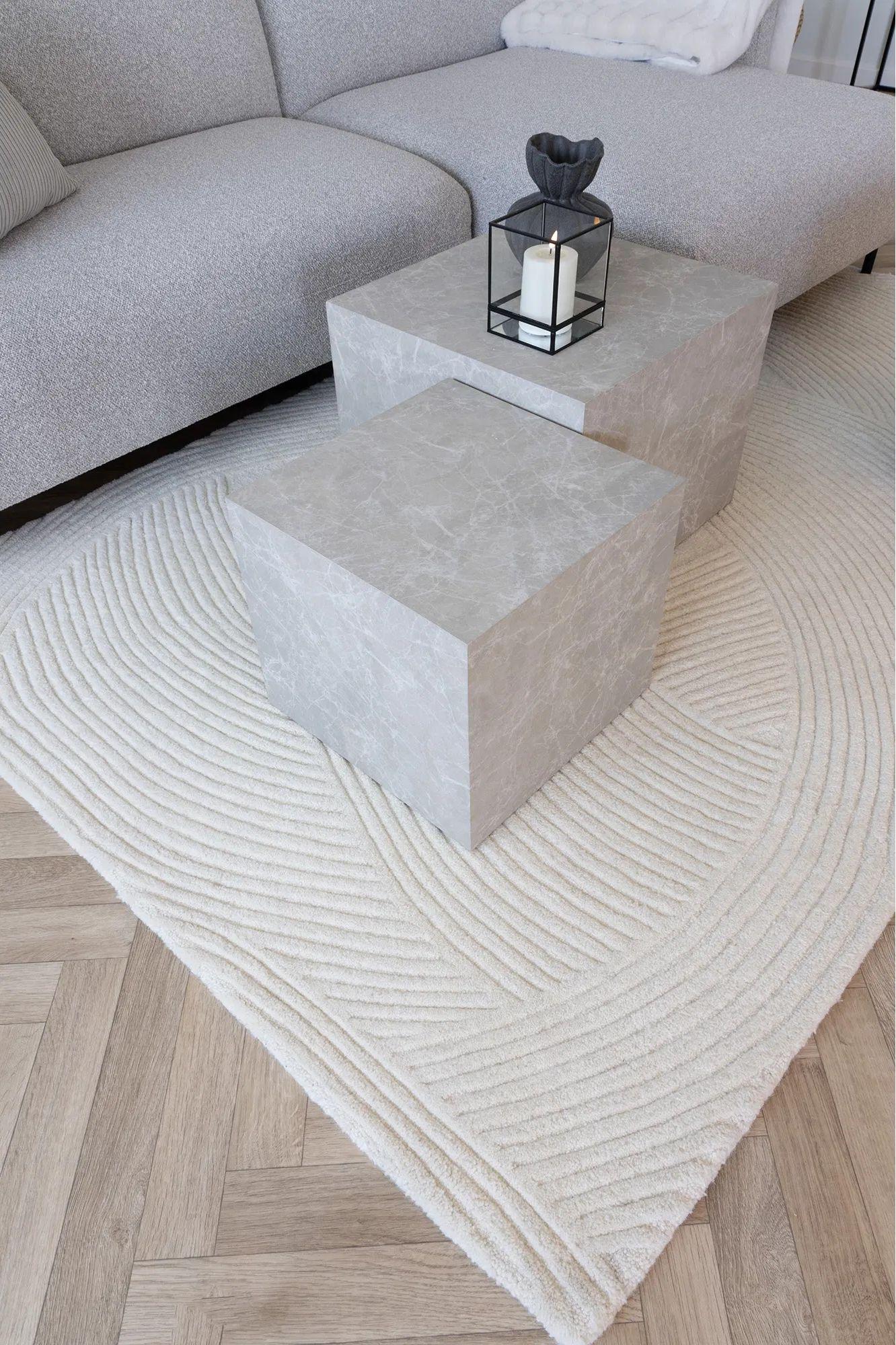 Product photograph of Pune Ivory Rug - 300cm X 200cm from Choice Furniture Superstore.