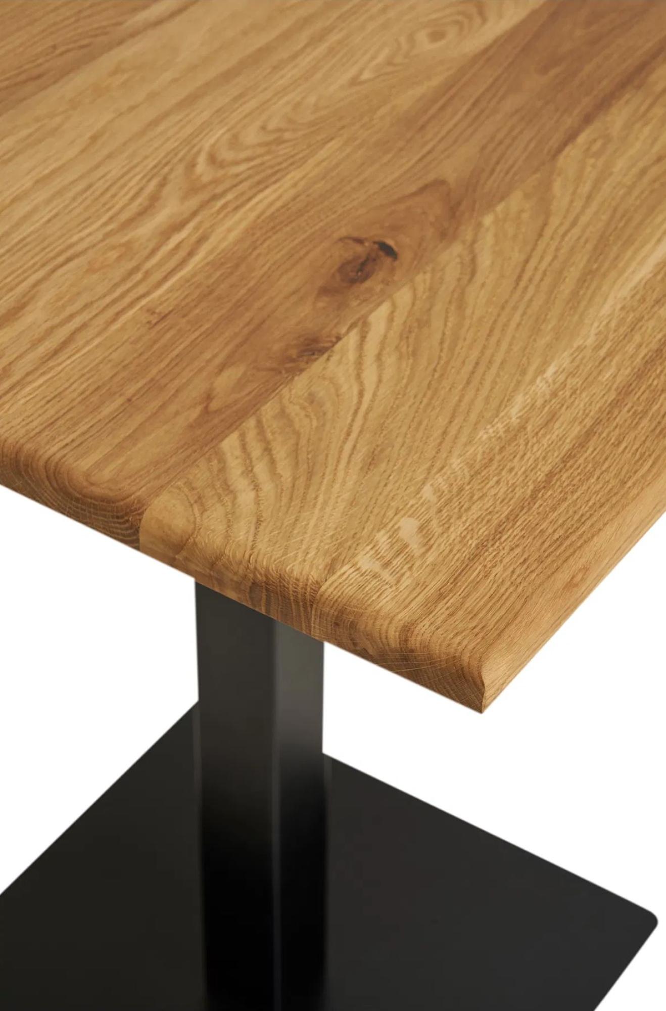 Product photograph of Deaver Natural Oak Square Cafe Table from Choice Furniture Superstore.