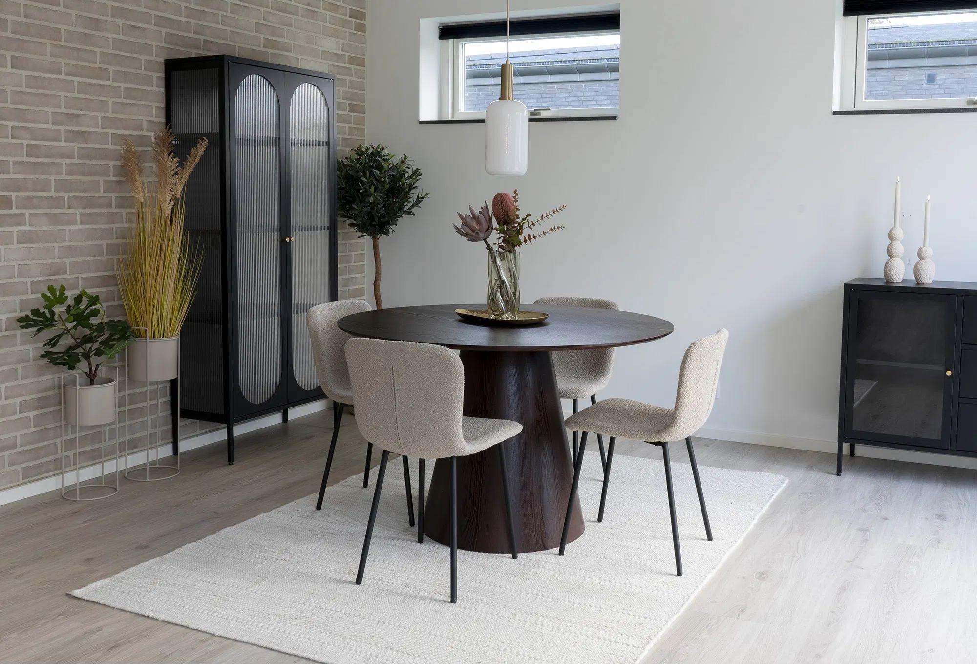 Product photograph of Ronco Dark Brown Oval 6 Seater Dining Table from Choice Furniture Superstore.