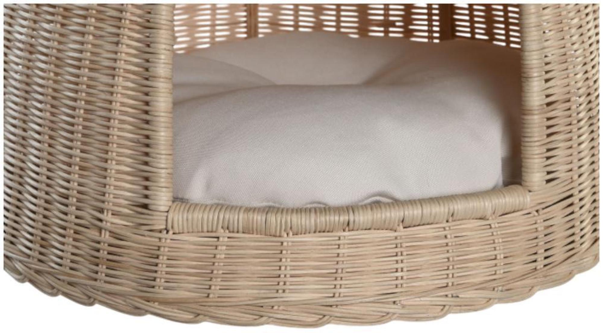 Product photograph of Amalfi Natural Rattan Pet Bed - 45cm X 57cm from Choice Furniture Superstore.