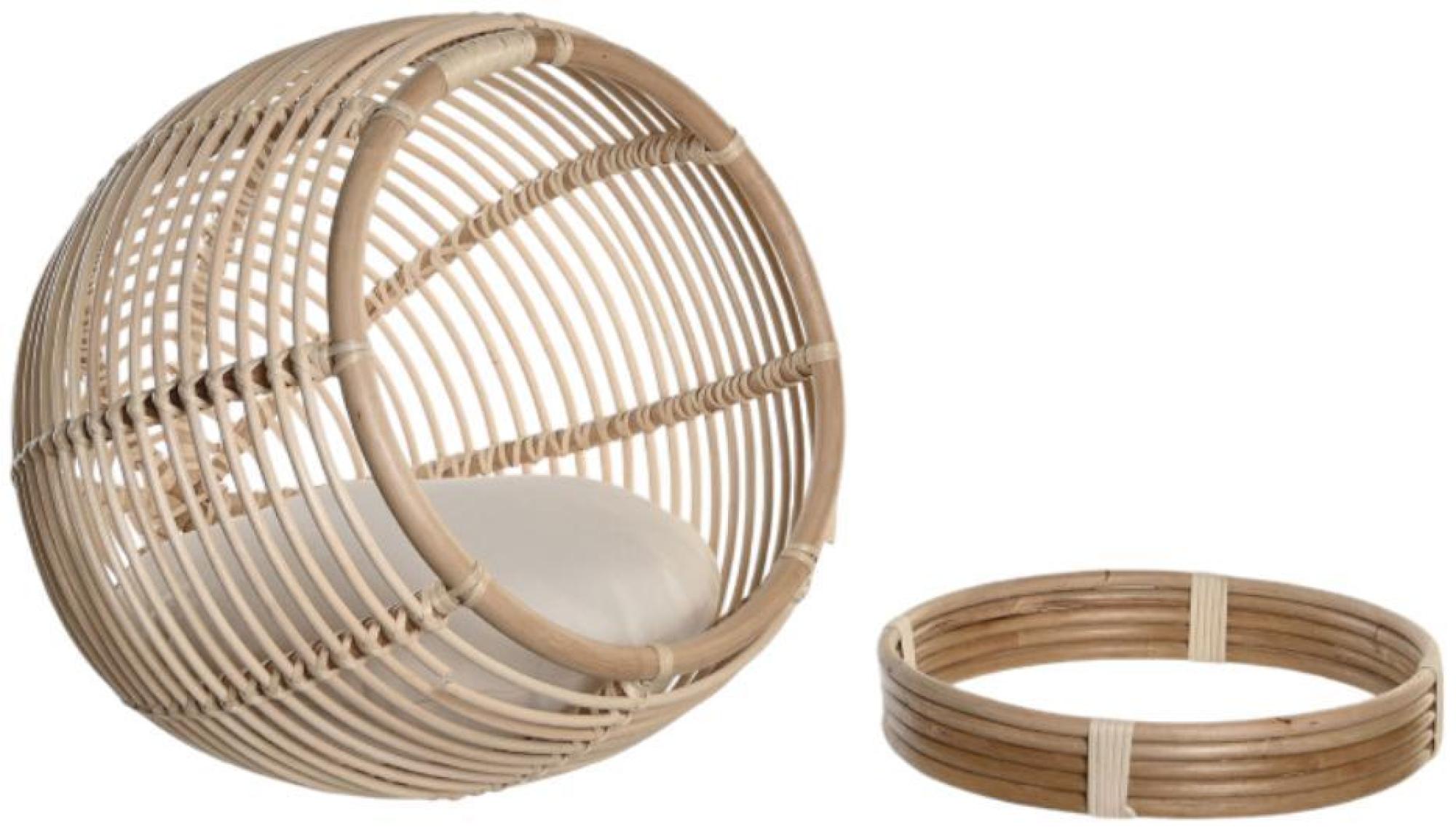 Product photograph of Amalfi Natural Rattan Pet Bed - 55cm X 55cm from Choice Furniture Superstore.
