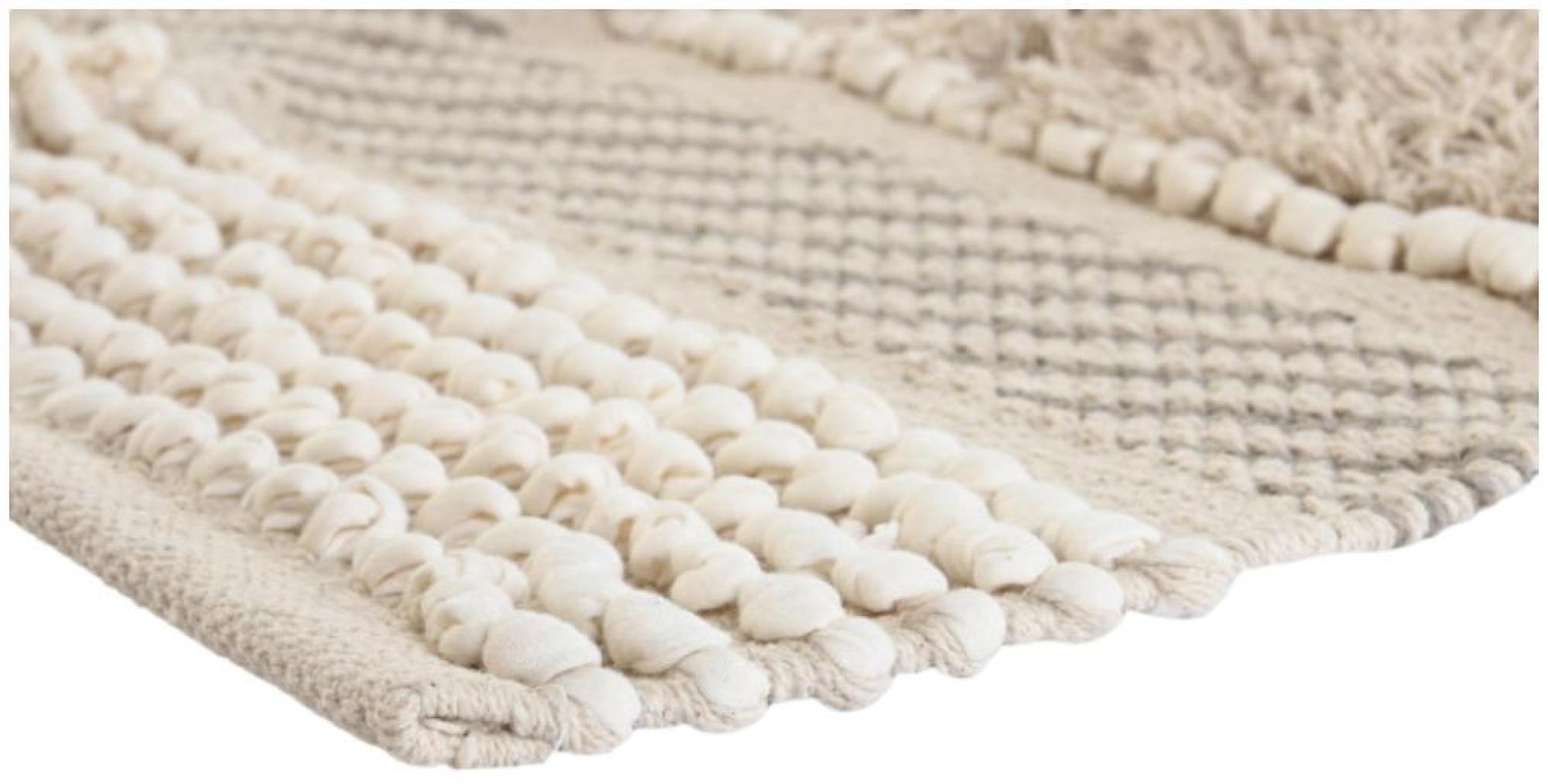 Product photograph of Assam Beige Cotton Boho Rug - 230cm X 160cm from Choice Furniture Superstore.